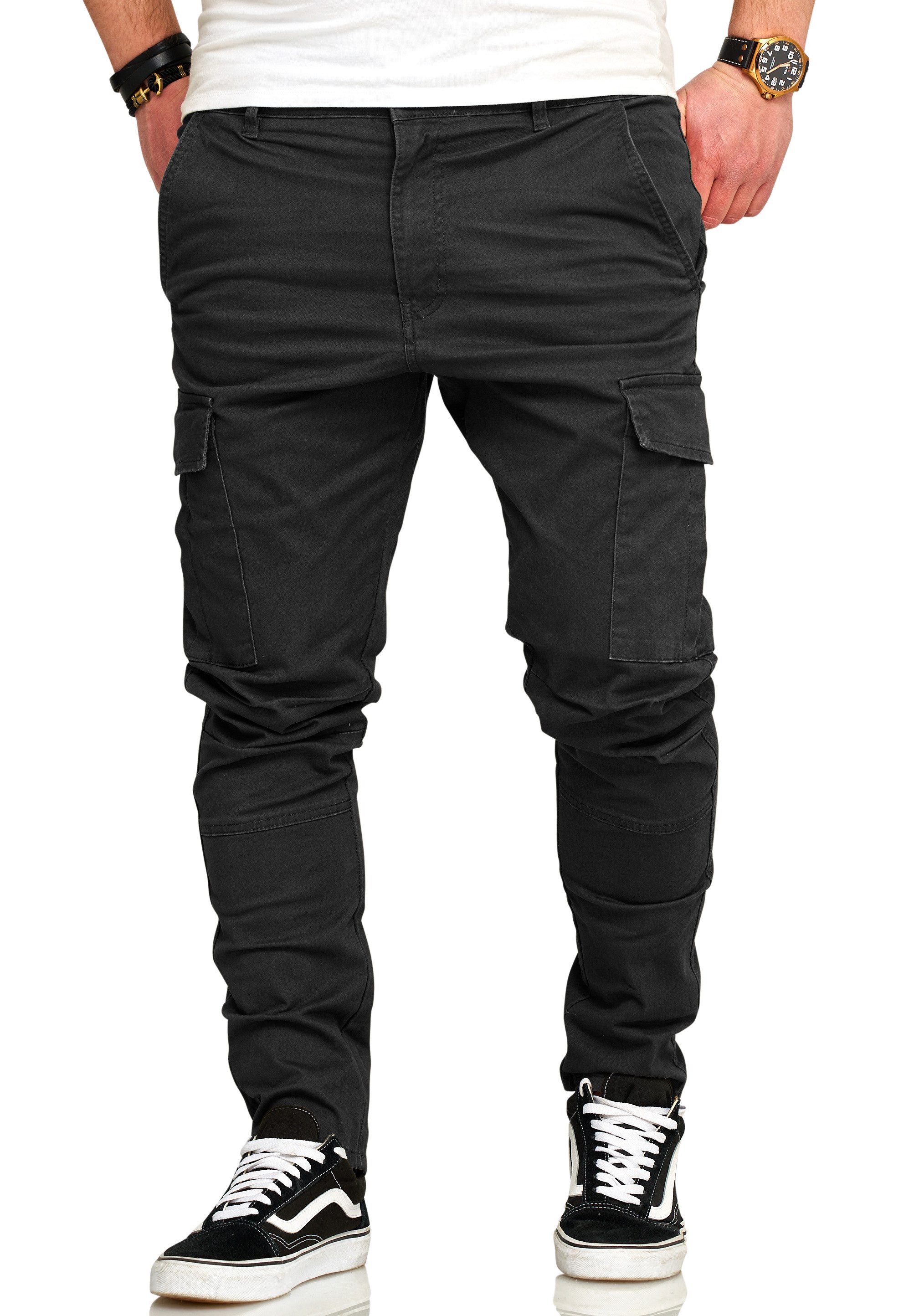 behype Cargohose BHTROJAN Herren Chino Jeans Hose Cargojeans Stoffhose Freizeithose