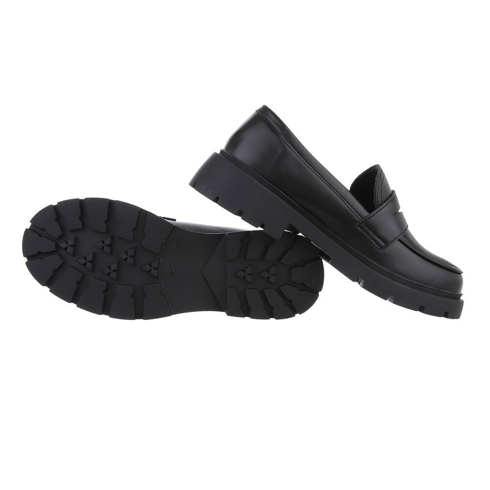 Ital-Design Damen Mokassins Freizeit Slipper (85960545) Blockabsatz Mokassi günstig online kaufen