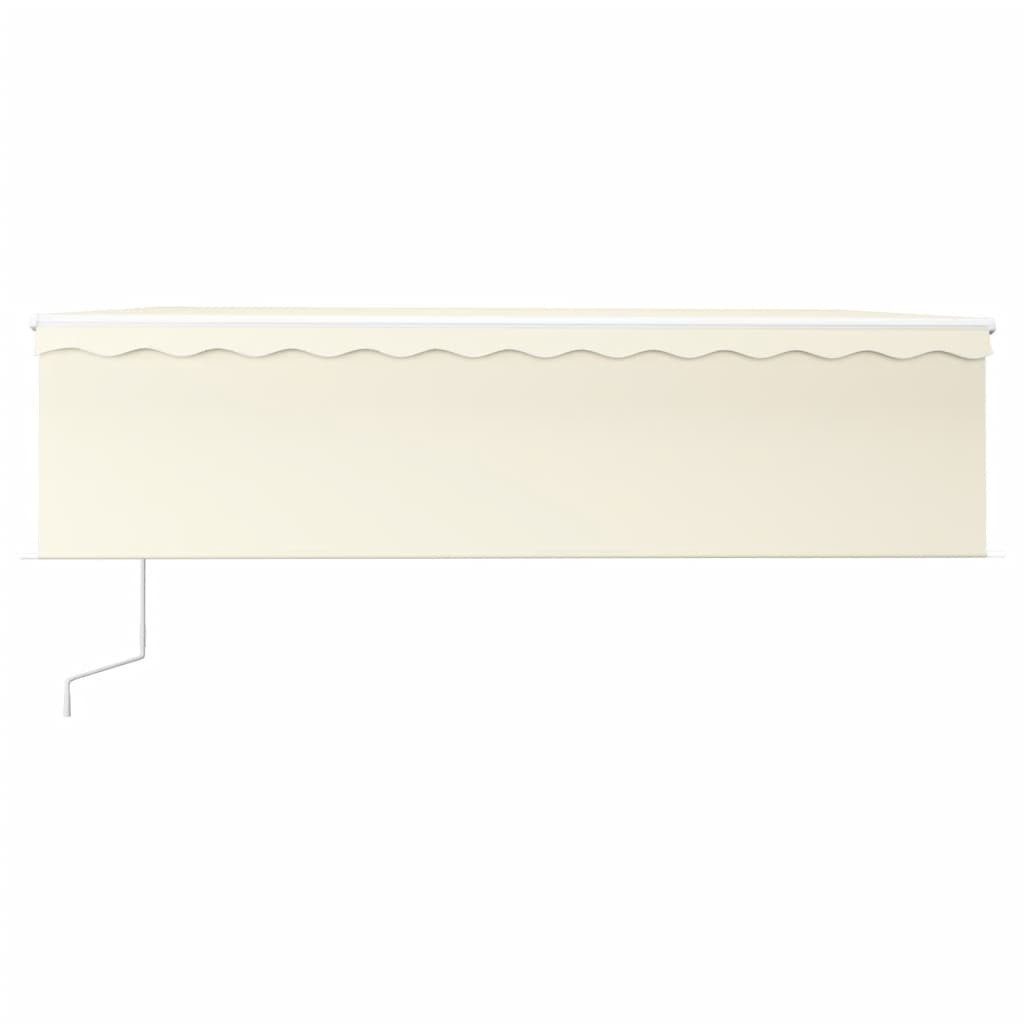Thumbnail - vidaXL Markise Markise Automatisch mit Rollo LED Windsensor 5x3 m Creme (1-St)