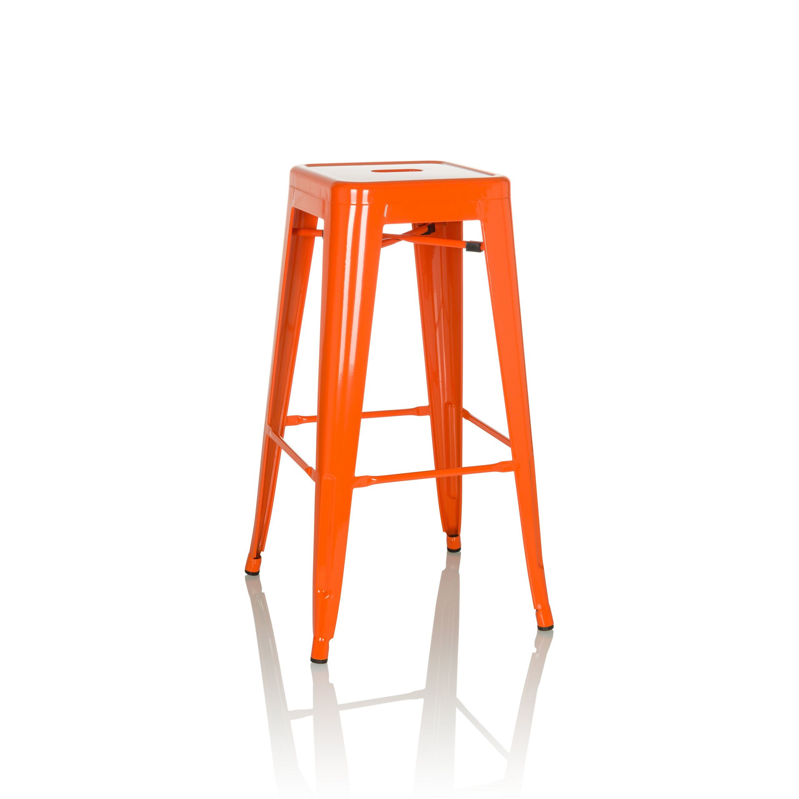 hjh OFFICE Barhocker VANTAGGIO HIGH Tresenhocker Metall Höhe 77.0 cm (1 St), Tresenhocker im Industrial Style aus Metall, Barstuhl Bistrohocker