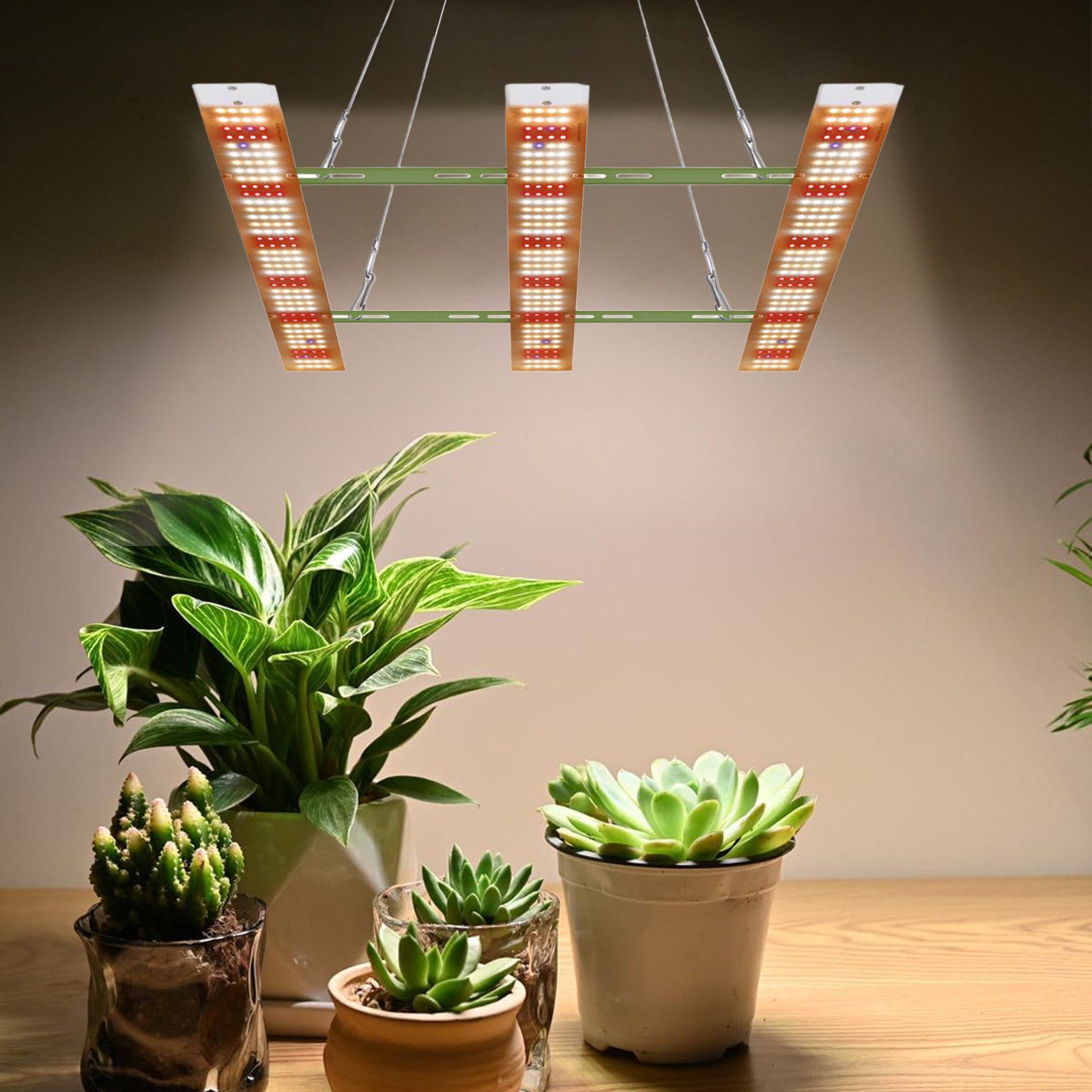 Lapalife Pflanzenlampe Pflanzenlampe Led Vollspektrum für Zimmerpflanzen, Gemüse, Blume, 468 LEDs, 120 W, LED fest integriert, 40W/80W/120W/160W Grow Llight, Pflanzenlicht