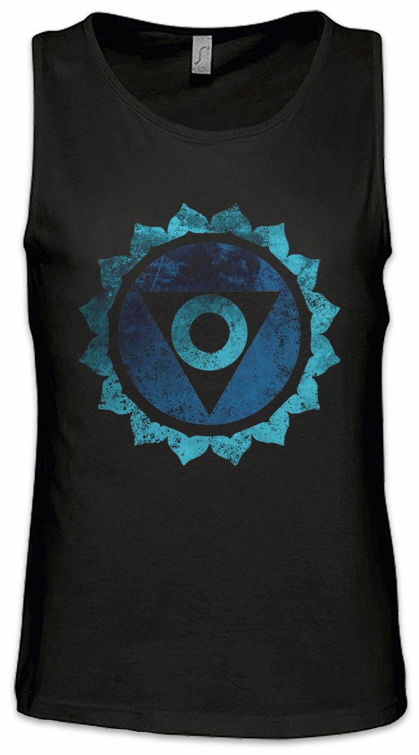 Tanktop Chakra Vishuddha Ärmelloses T-Shirt Hals Kehle Throat Halschakra