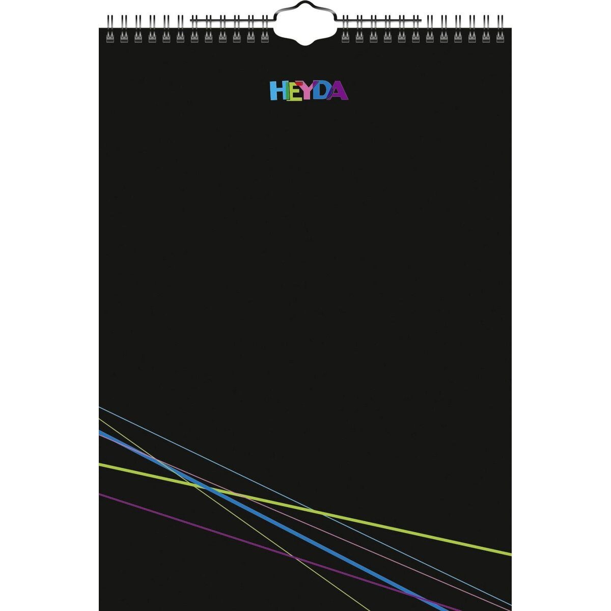 Heyda Jahresplaner Kreativkalender 21,5x24cm schwarz