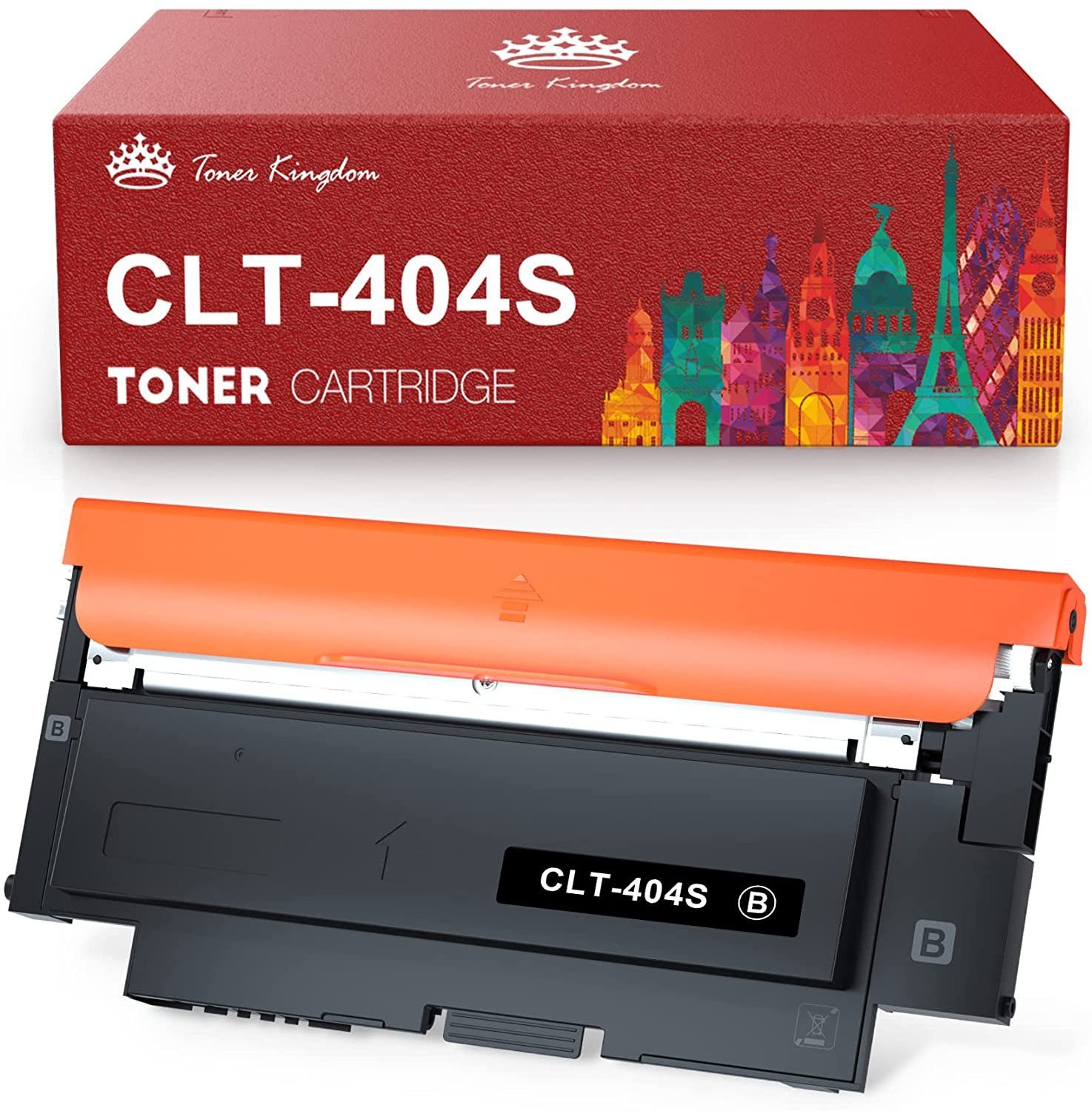 Toner Kingdom Tonerpatrone für SAMSUNG CLT-404S CLT-P404C Xpress C430W C432W