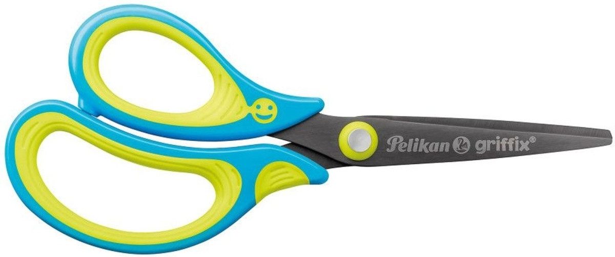 Pelikan Füllhalter Schulschere griffix links spitz neon Fresh Blue
