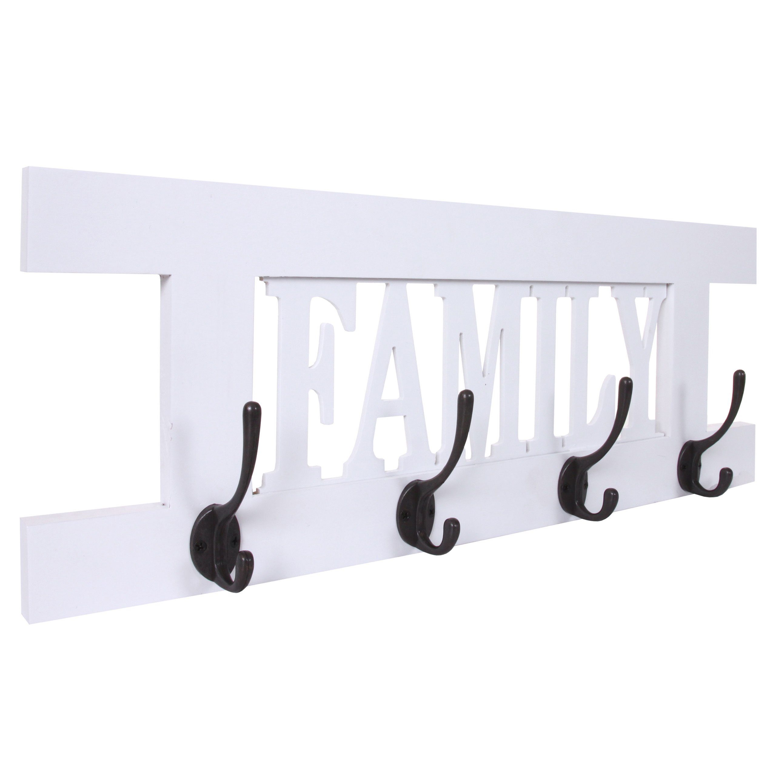 MCW Garderobenpaneel Familie-MCW-C60, Shabby-Look, Kleiderhaken individuell günstig online kaufen