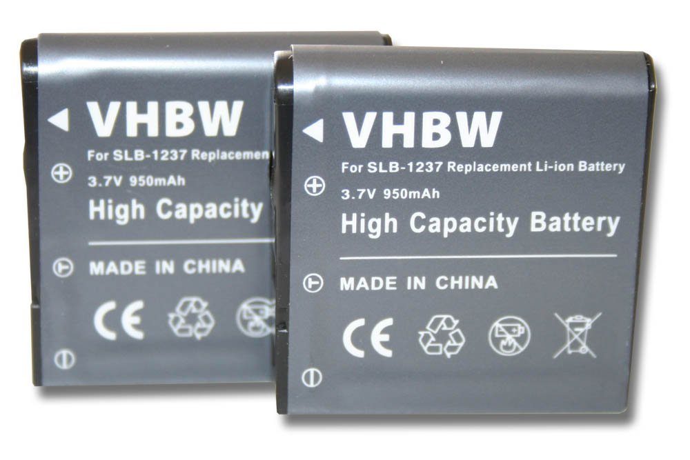 vhbw kompatibel mit Samsung Digimax L85, L55W Kamera-Akku Li-Ion 950 mAh (3,7 V)