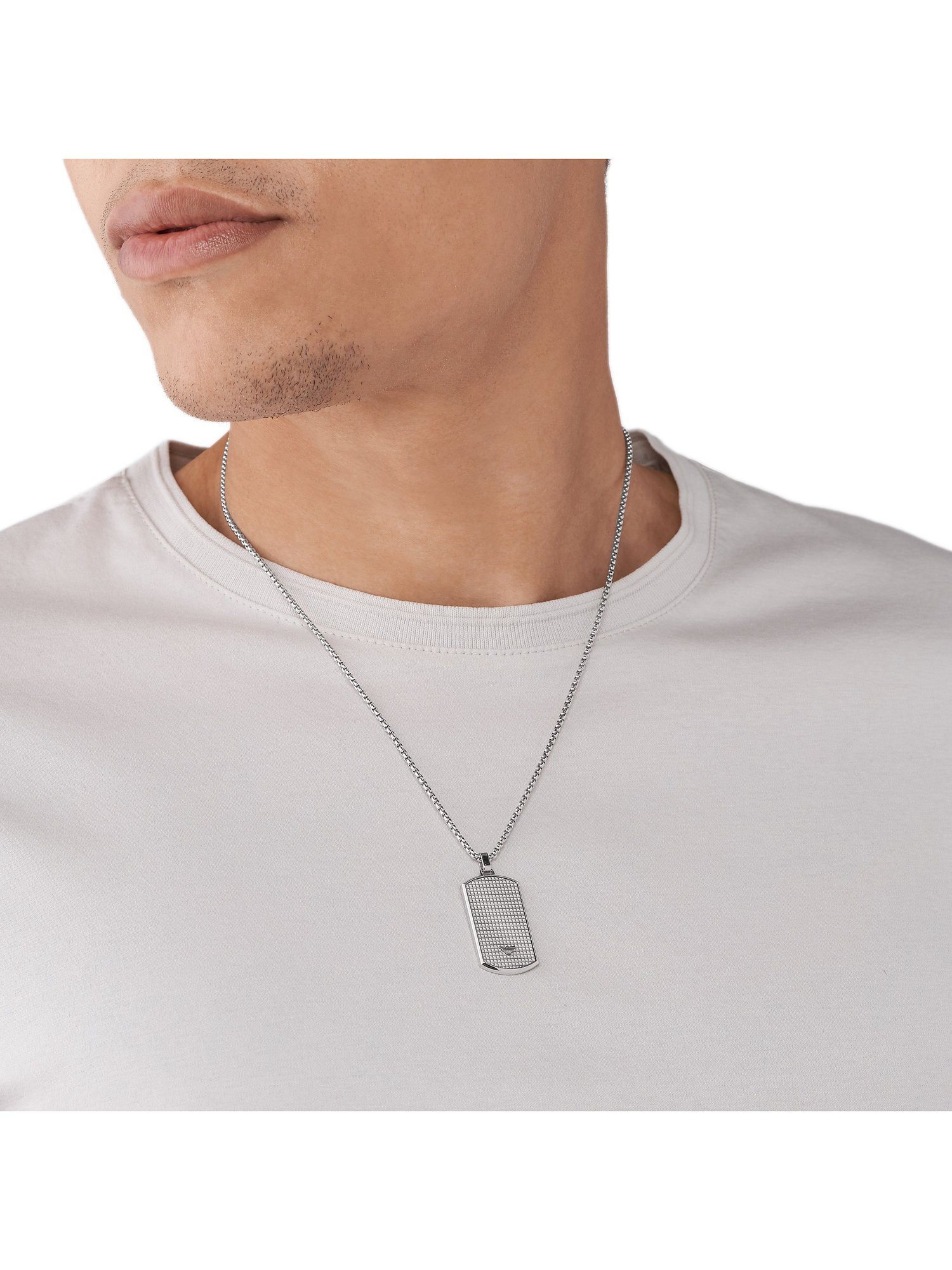 Emporio Armani Collier Emporio Armani Herren-Kette Edelstahl