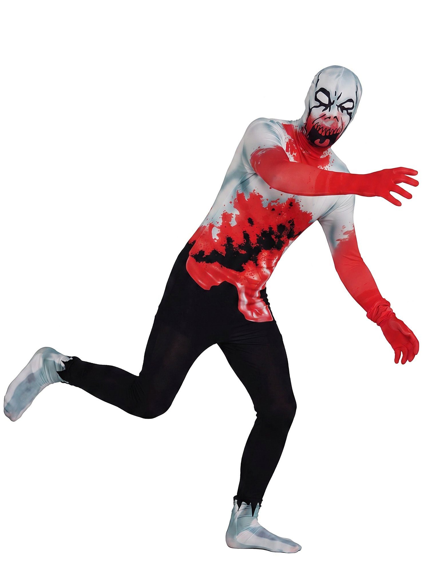 Rubie´s Zombie-Kostüm Zombie Ganzkörperkostüm - Halloween blutig Untote