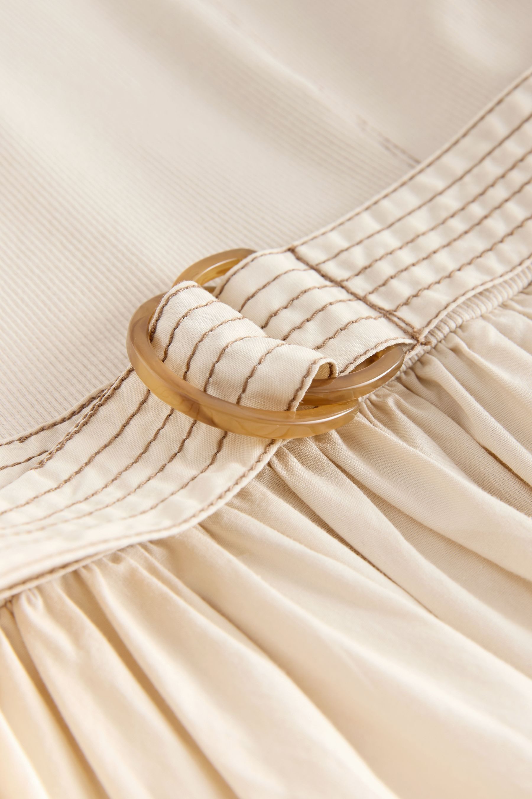 Next Midikleid 2-in-1-Midikleid aus Mischgewebe mit Gürtel (1-tlg)