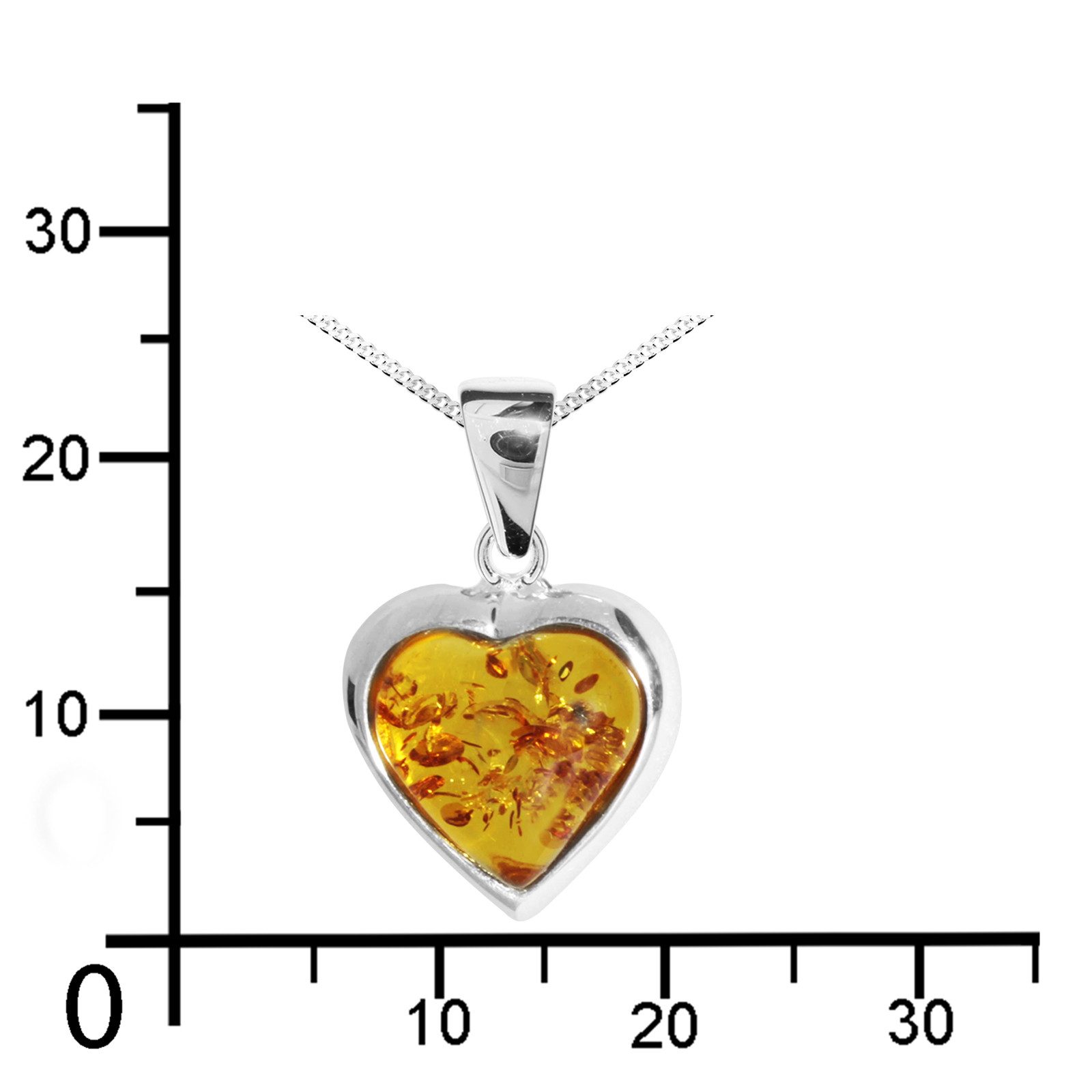 OSTSEE-SCHMUCK Kette mit Anhänger Ostsee-Schmuck Kette mit Anhänger Herz 14 günstig online kaufen