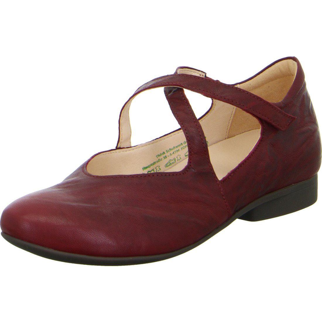 rot Think! - Glattleder 2 Guad Ballerina Ballerina 048579 Schuhe, Think!