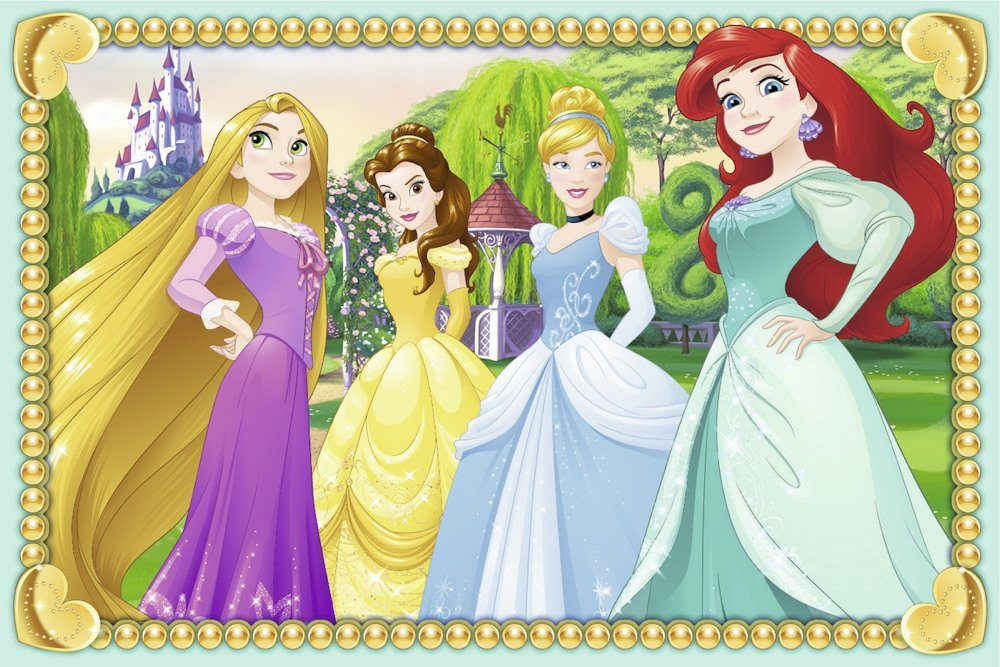 Funkelnde 6 Teile Disney Kinder Würfelpuzzle 6 Puzzleteile Prinzessinnen Ravensburger Puzzle 07428, Würfel