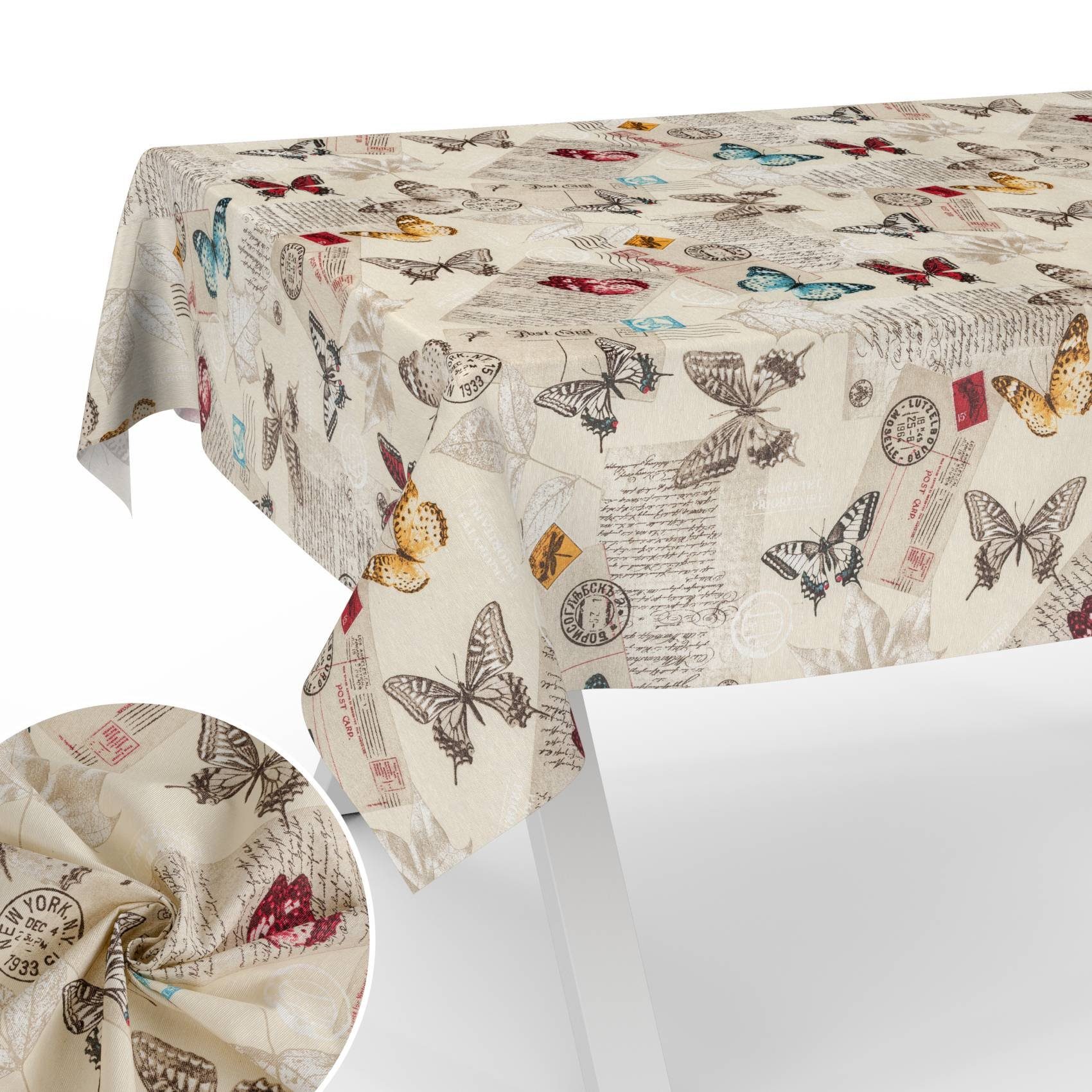 ANRO Tischdecke mit feinem Ästhetik Motiv günstig online kaufen