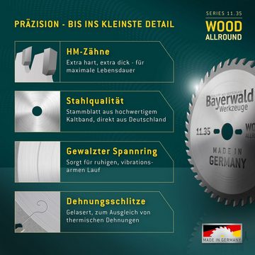 QUALITÄT AUS DEUTSCHLAND Bayerwald Werkzeuge Kreissägeblatt HM Kreissägeblatt - 225 x 2.5/1.8 x 30 Z32 WZ, 30 mm (Bohrung) WZ (Zahnform)