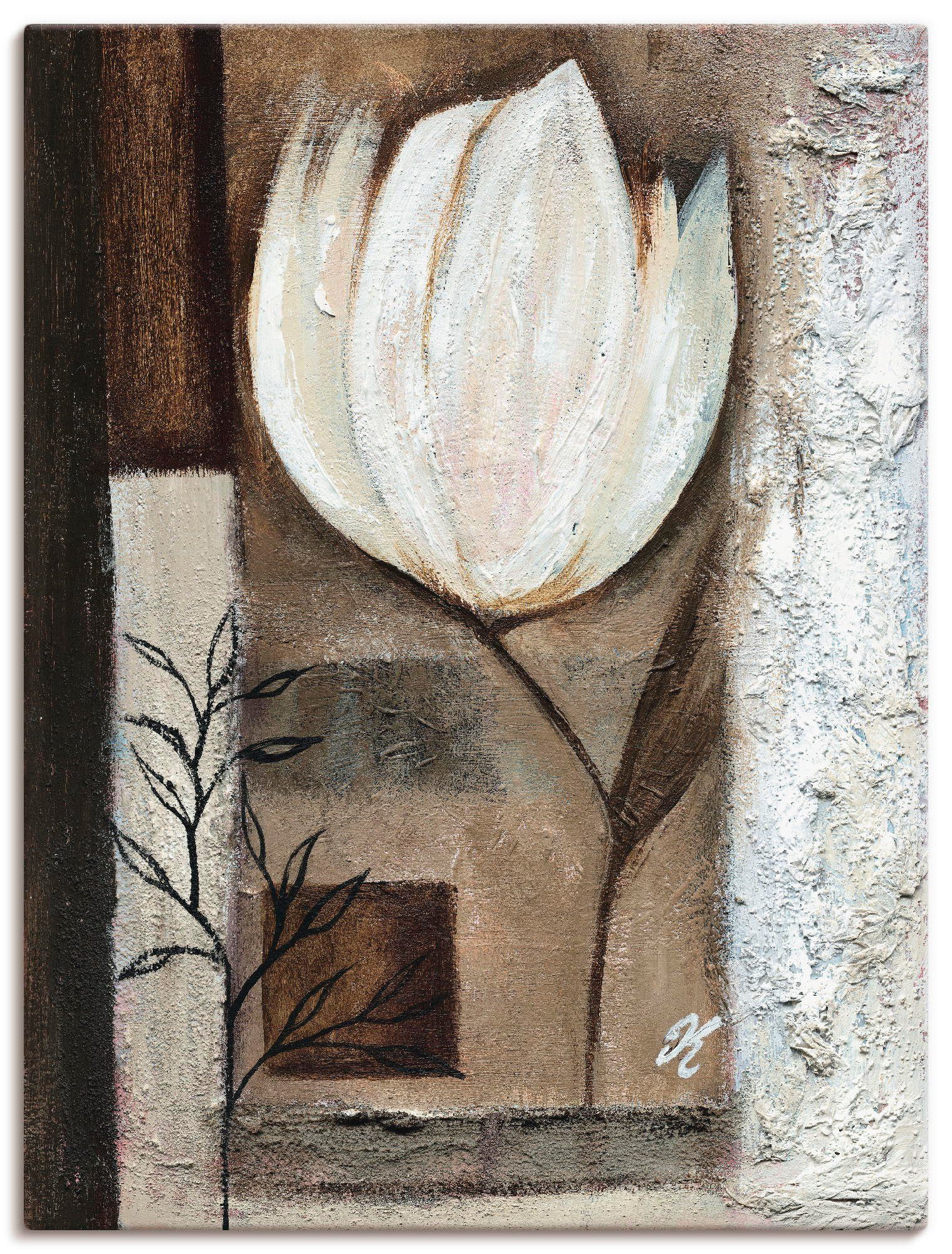 Artland Wandbild Braune Tulpen I, Blumen (1 St), als Leinwandbild, Wandaufkleber oder Poster in versch. Größen