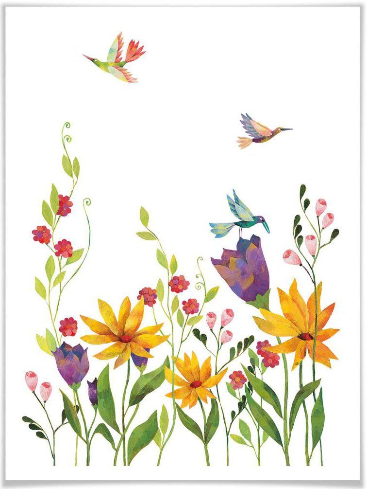 Wall-Art Poster Märchen Wandbilder Blütenpoesie, Pflanzen (1 St), Poster, Wandbild, Bild, Wandposter