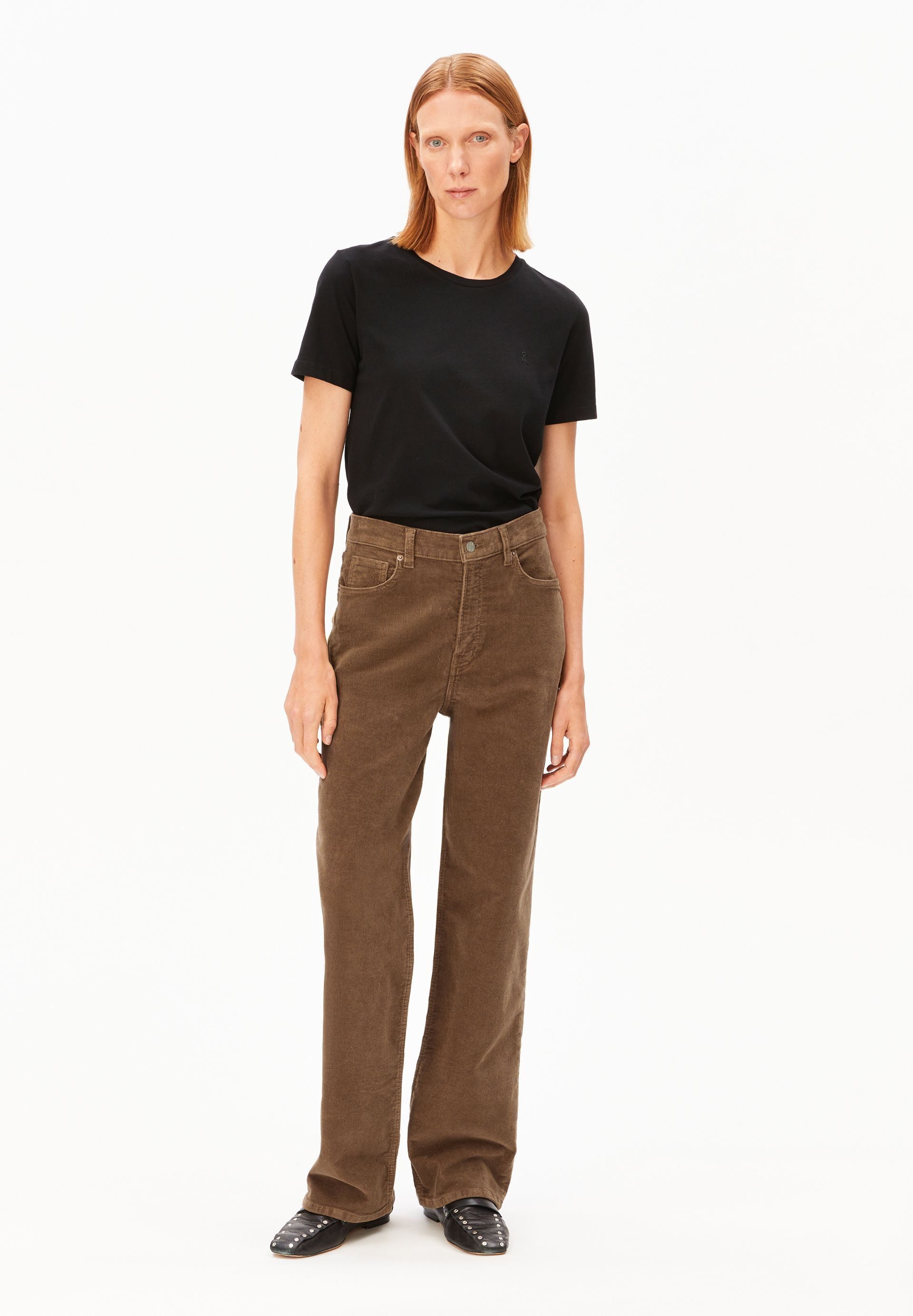 Armedangels Stoffhose ENIJAA CORDUROY Cordhose aus Bio-Baumwoll Mix (High Waist, Regular Fit)