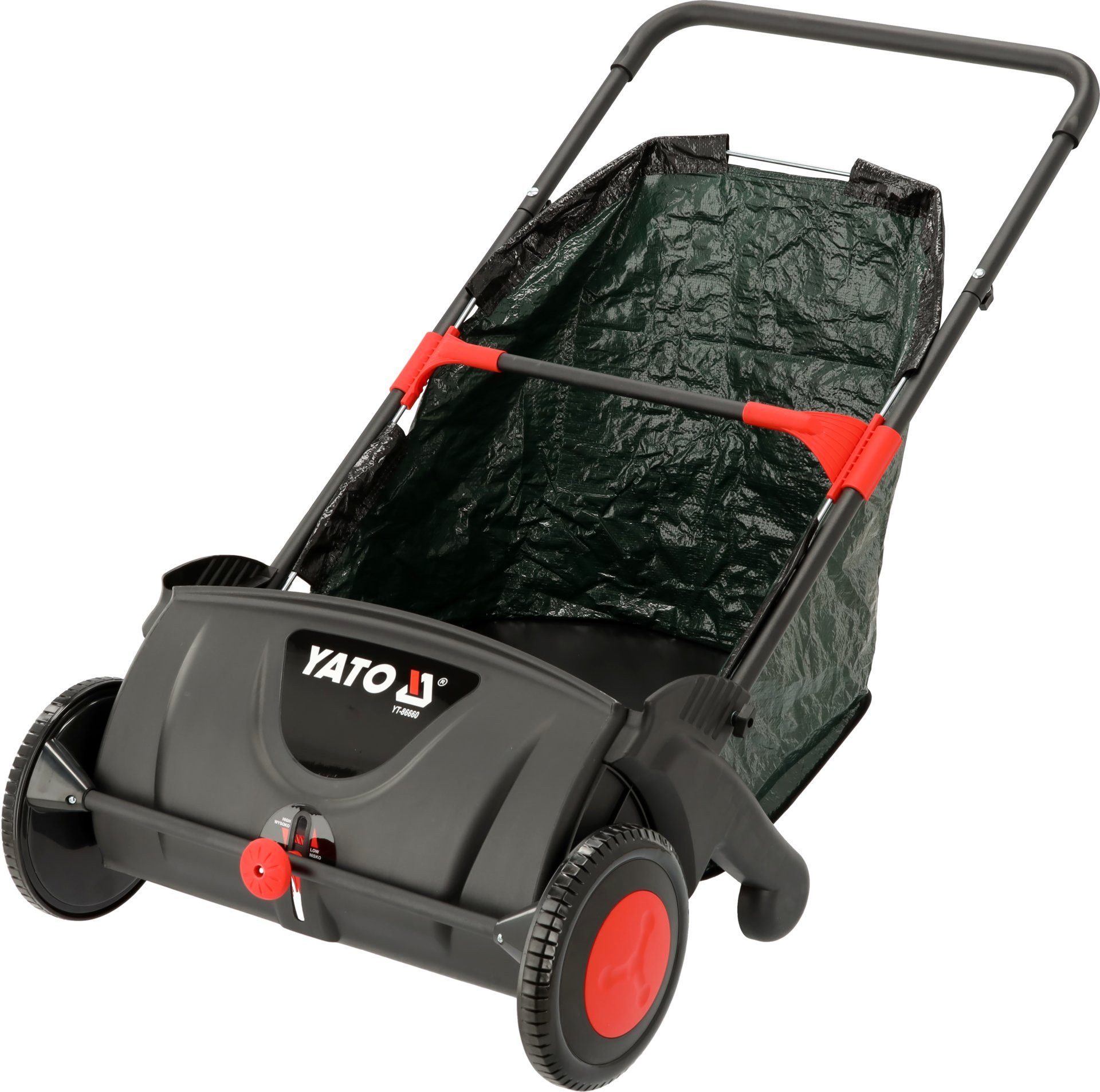 Yato Laubsammler Laubsammler, Grassammler, Rasensammler 53cm, 100L, 53 cm Arbeitsbreite, (Laubsammler, Grassammler, Rasensammler 53cm, 100L), 100 Liter