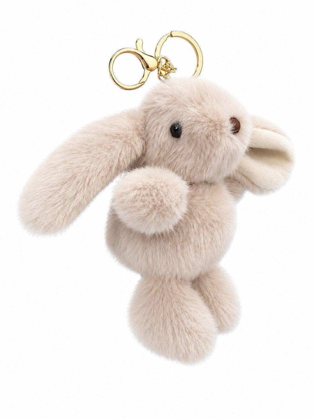 soma Schlüsselanhänger Plüsch Hase Schlüsselanhänger flauschig als Überraschungsartikel weich (Set, 1-tlg., Geschenk-Set), Flauschiger Hasenanhänger mit Karabiner, Farbe als Überraschung dabei
