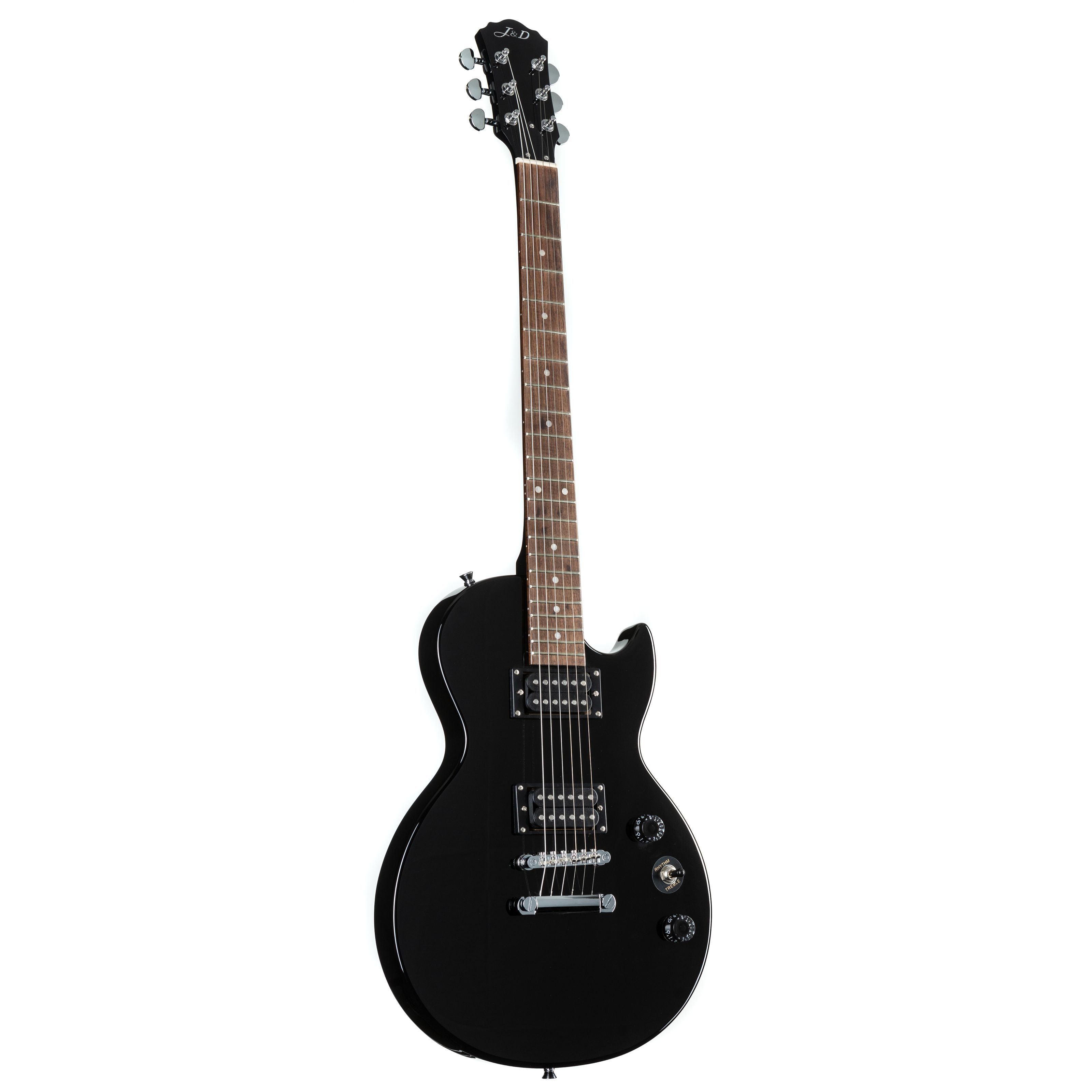 J & D E-Gitarre, E-Gitarren, Single Cut Modelle, L80 II Black - Single Cut E-Gitarre