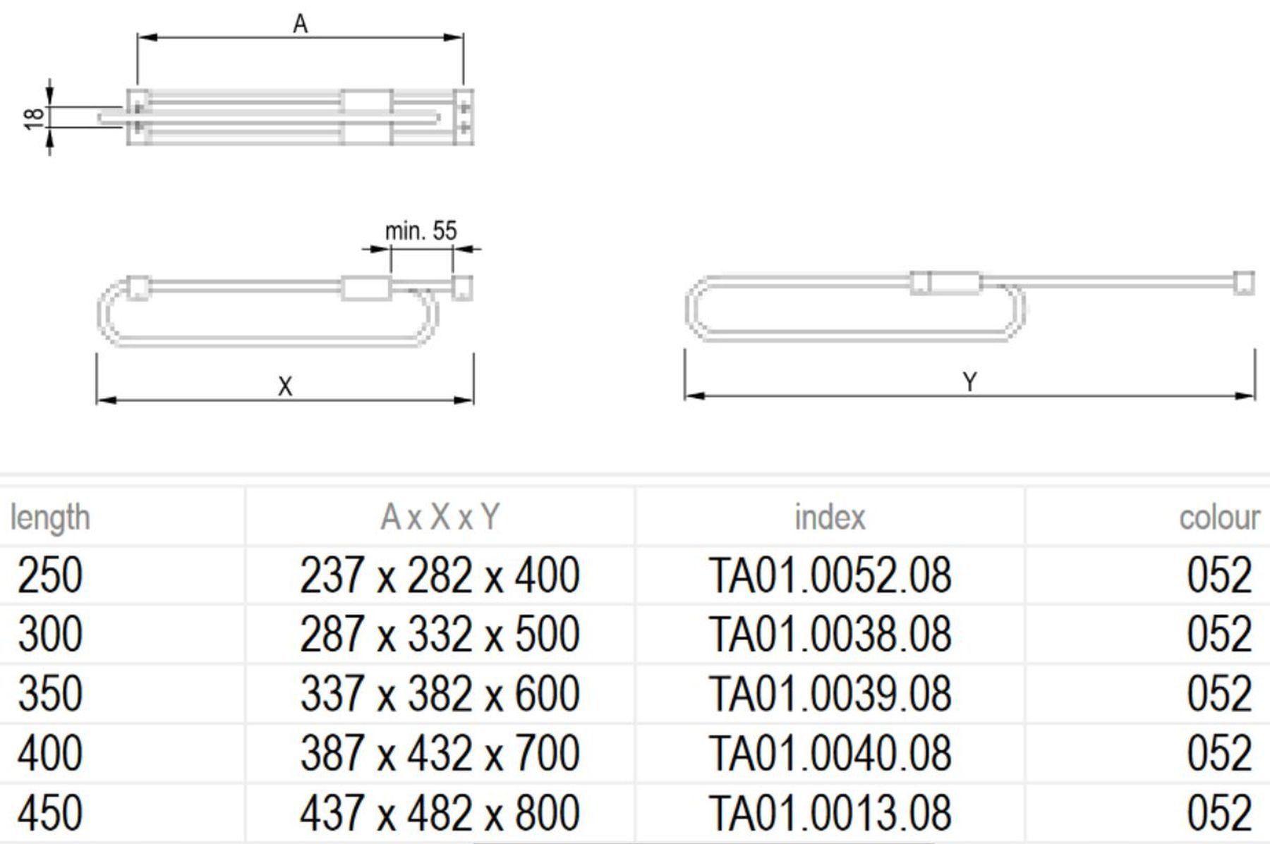 livingpoint24 Garderobenhaken Kleiderstange ausziehbar, Bügelhalter Schrank, Garderobenstange 33cm