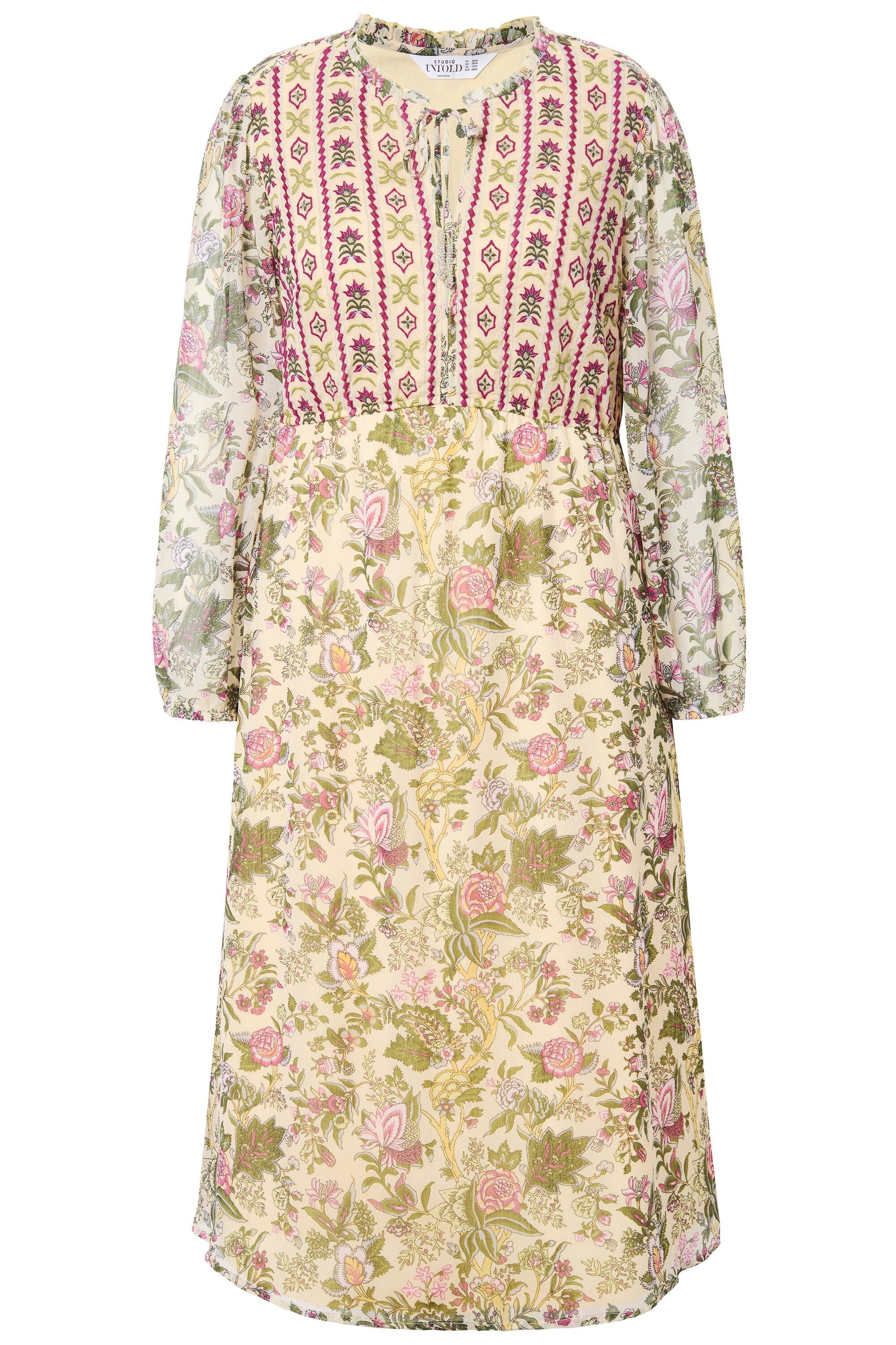 Studio Untold Jerseykleid Maxikleid A-Linie Flowerprint günstig online kaufen
