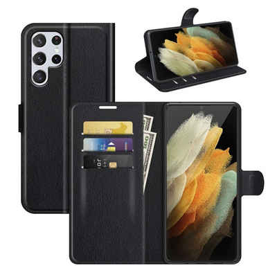König Design Handyhülle Samsung Galaxy S22 Ultra 5G, Schutzhülle Schutztasche Case Cover Etuis Wallet Klapptasche Bookstyle