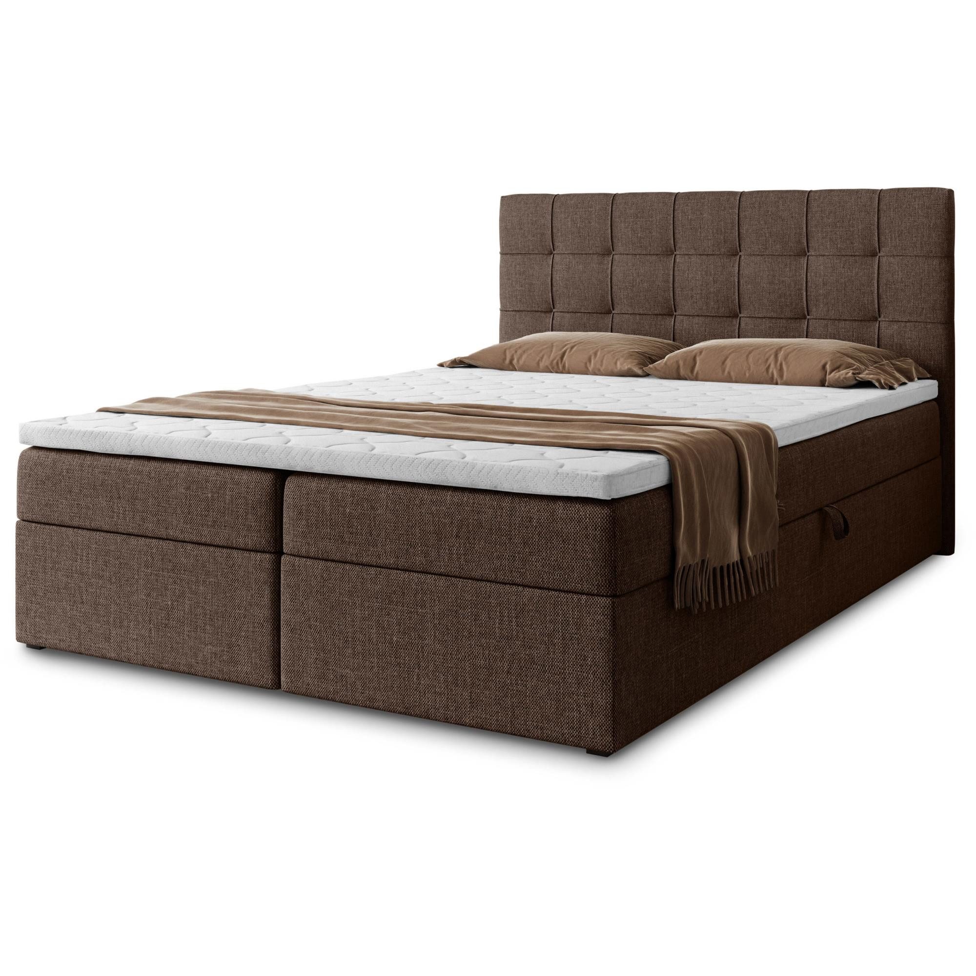 Beautysofa Boxspringbett mit Bettkasten Topiq II, günstig online kaufen