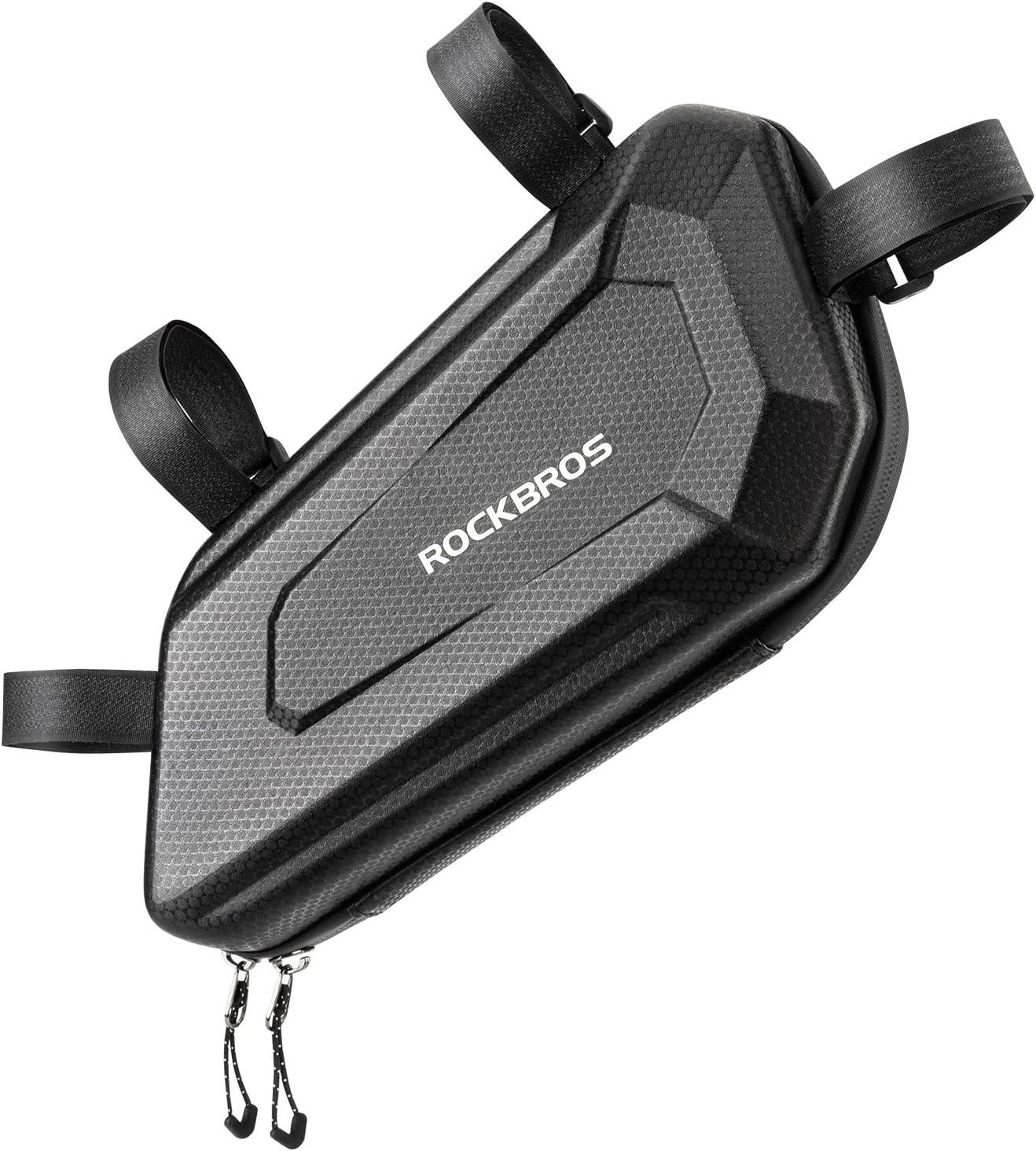 ROCKBROS Rahmentasche Motorradtasche Rahmentasche Motorrad ca.1,5L Schwarz (1-tlg), Wasserdichte, Kompatibel mit meisten Motorrädern