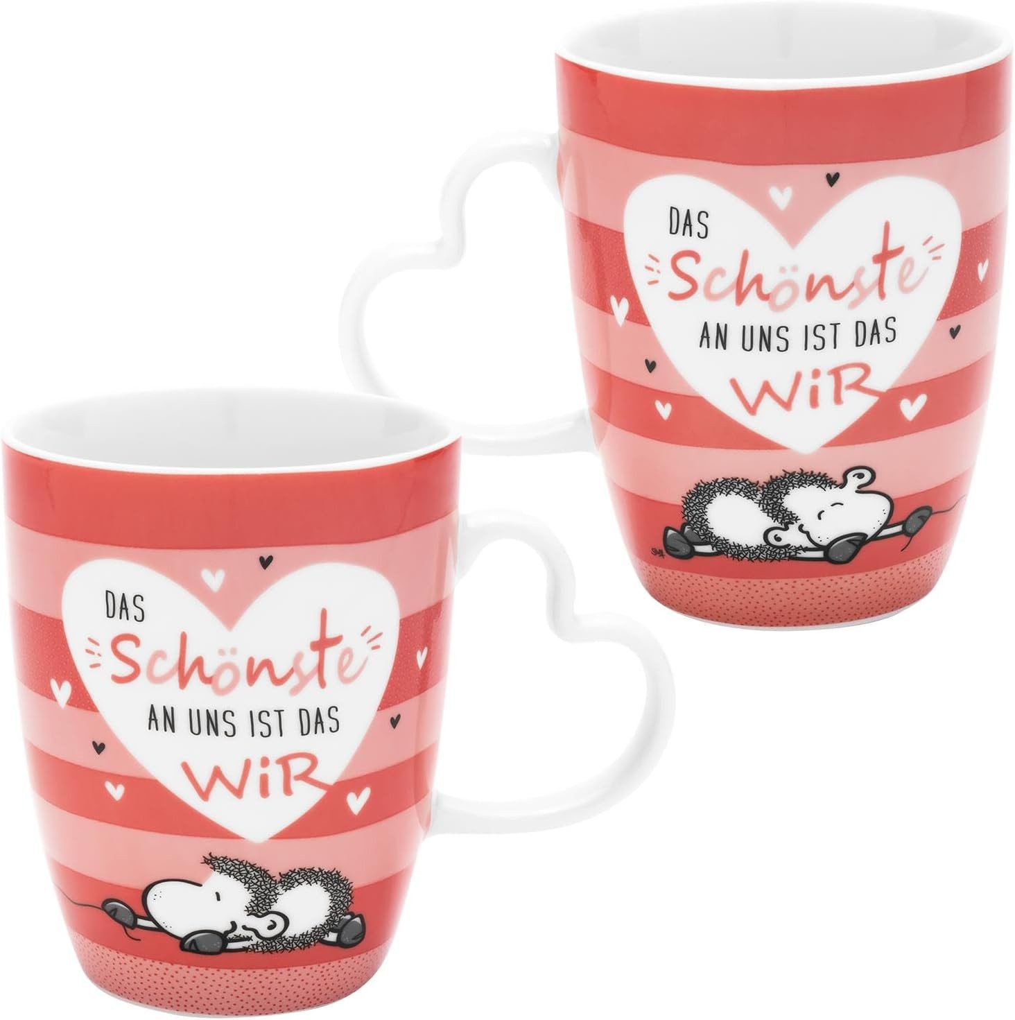 Sheepworld Tasse Tasse Tee- Kaffeetasse Kaffeebecher Set Geschenk 36cl Sheepworld, Material: Porzellan