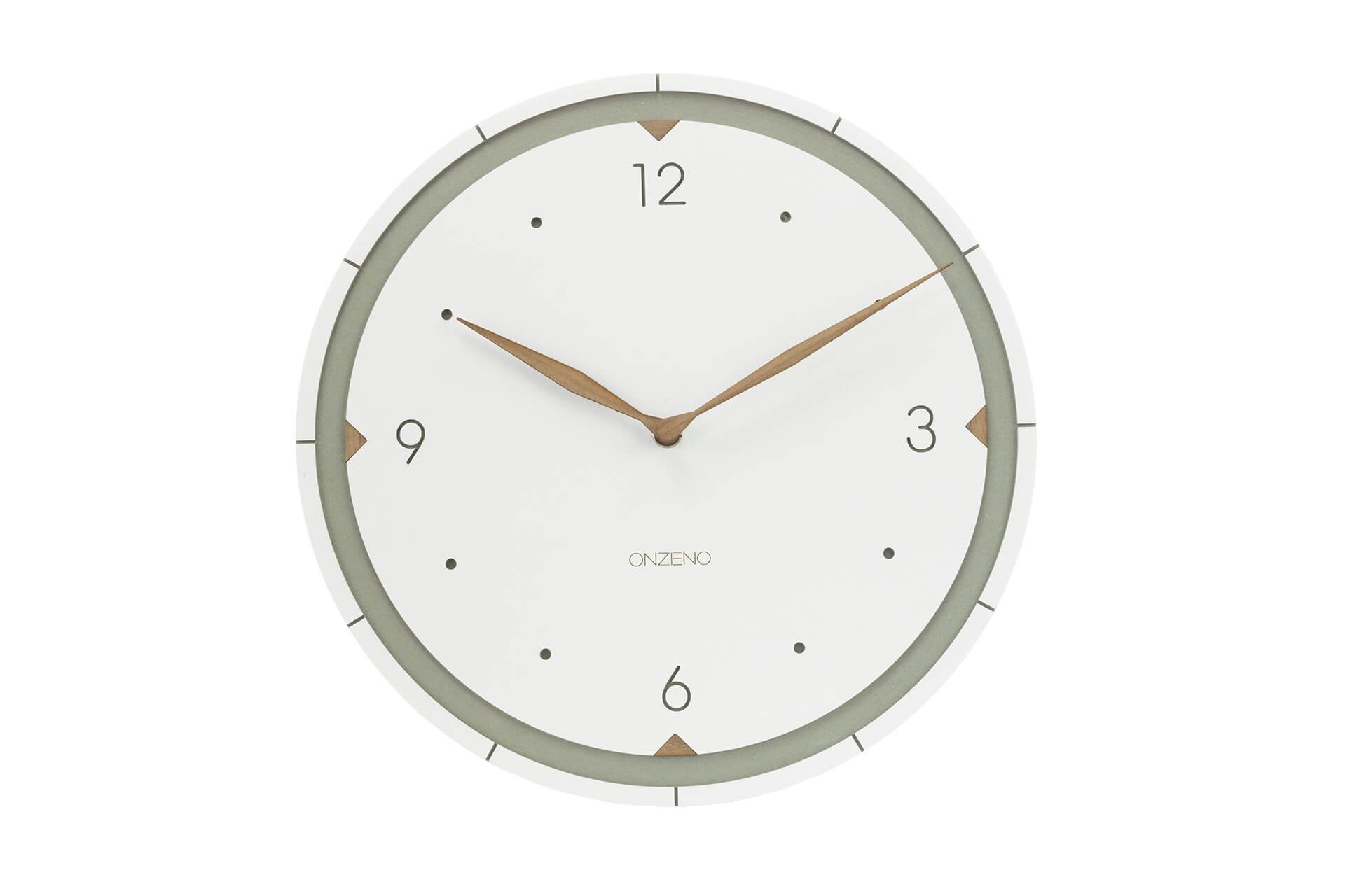 ONZENO Wanduhr THE PERFECT CLASSIC. 29x29x0.5 cm (handgefertigte Design-Uhr)