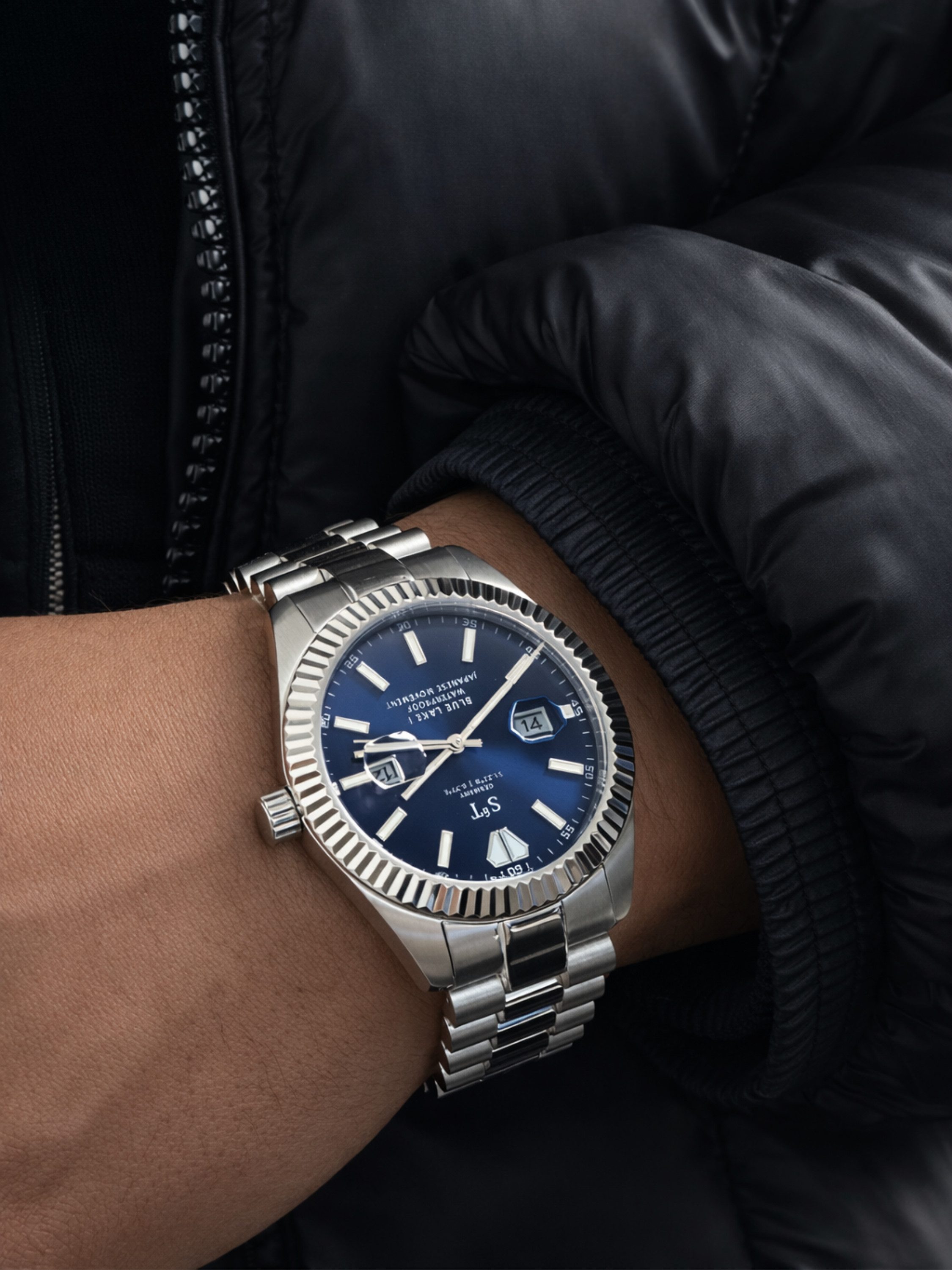 S&T Design Quarzuhr Herren Uhr Edelstahl Armbanduhr Herrenuhr Japanisches U günstig online kaufen