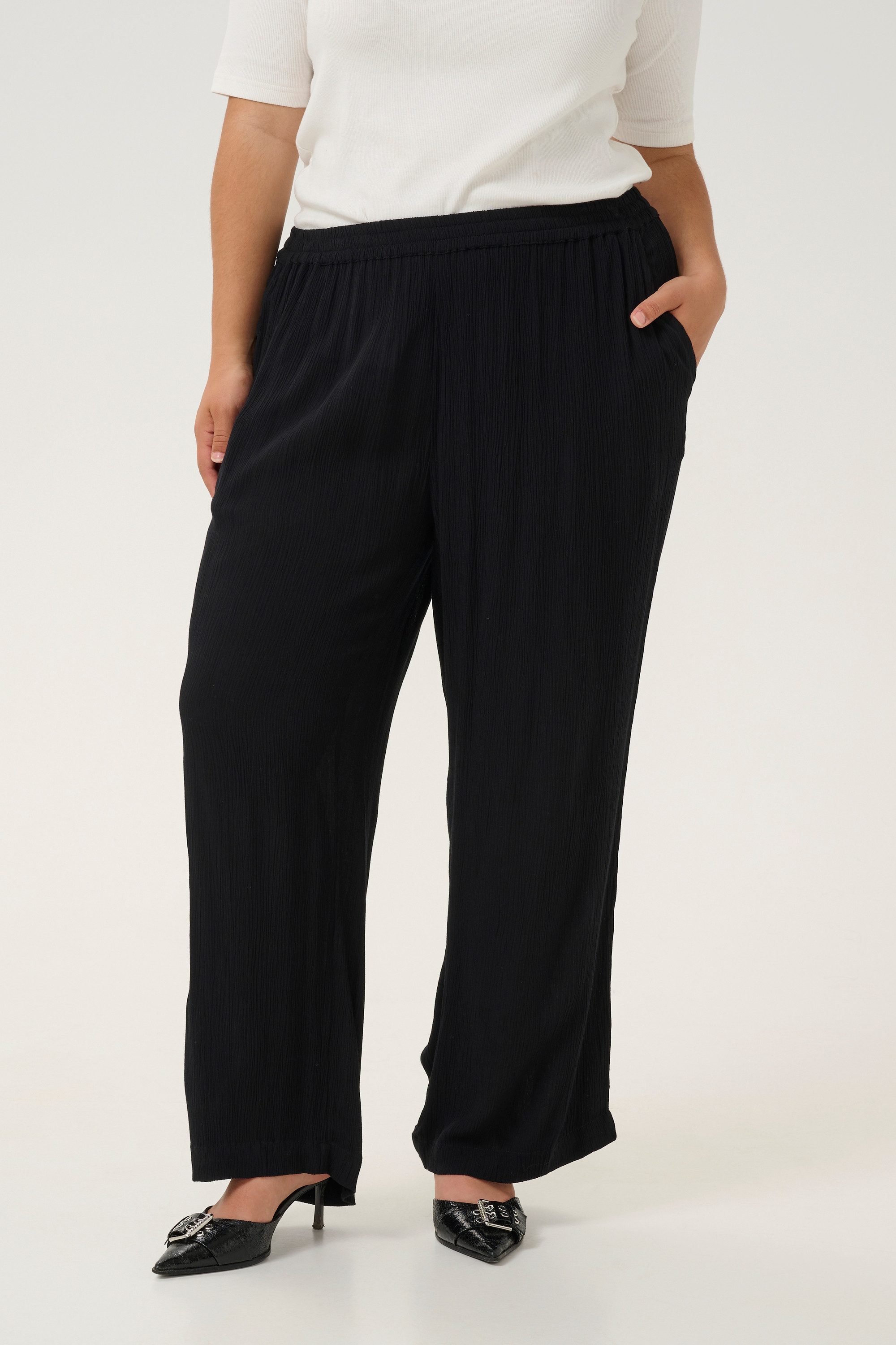 KAFFE Curve Stoffhose Casual Hose KCdacina Große Größen – Bild 3 von 5
