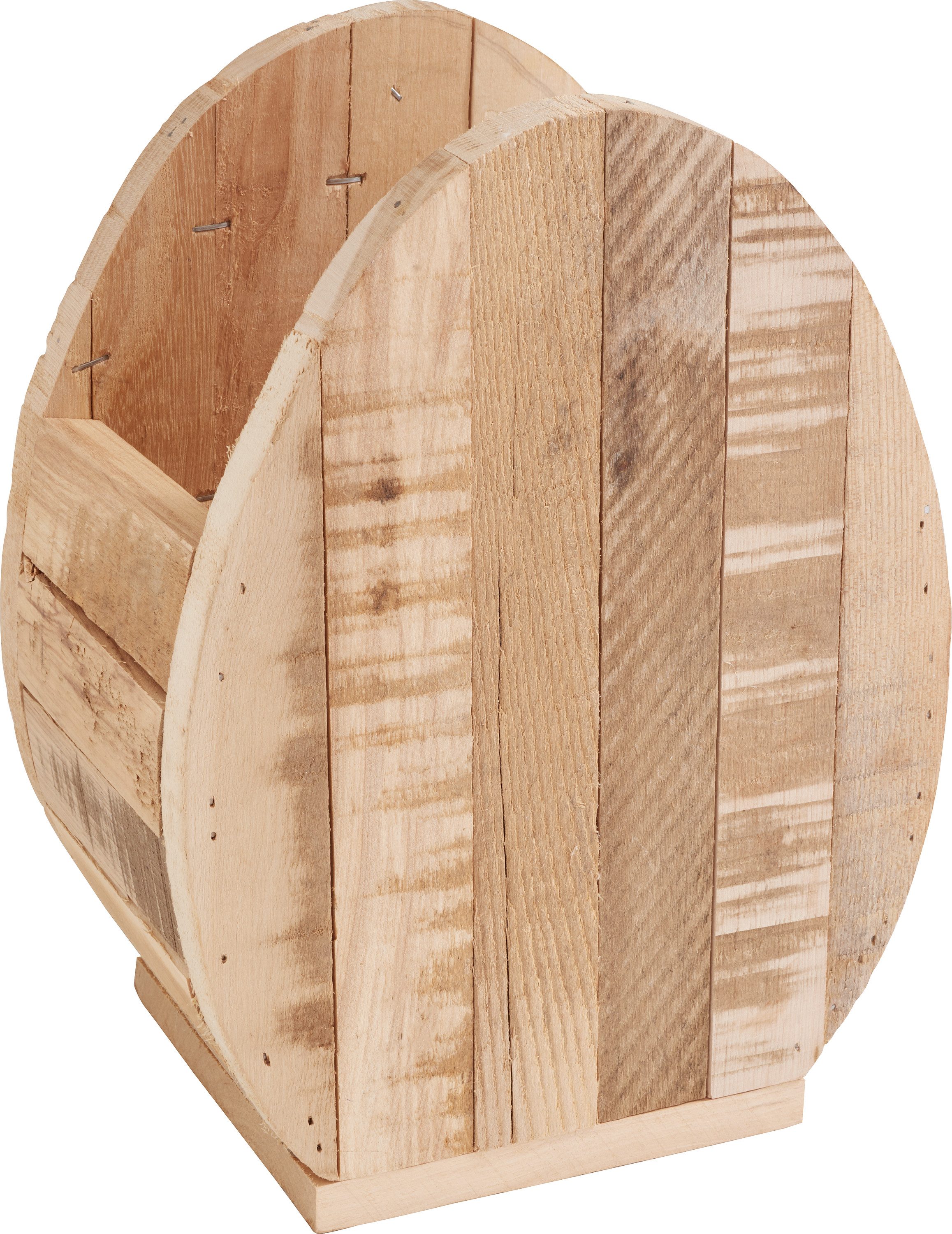 VBS Blumentopf Holz-Pflanztopf Ei, 13 x 21 x 9 cm