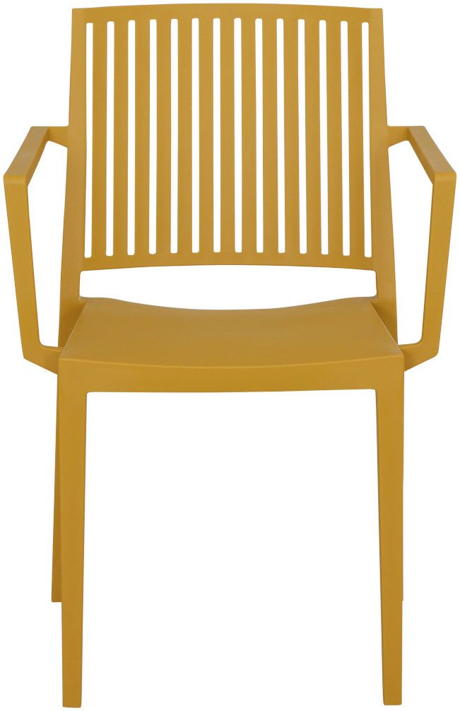 Siena Garden Gartensessel Lane 2er Set Stapelsessel mustard (Set, 2-St), Gestell, Polypropylen/Glasfaser