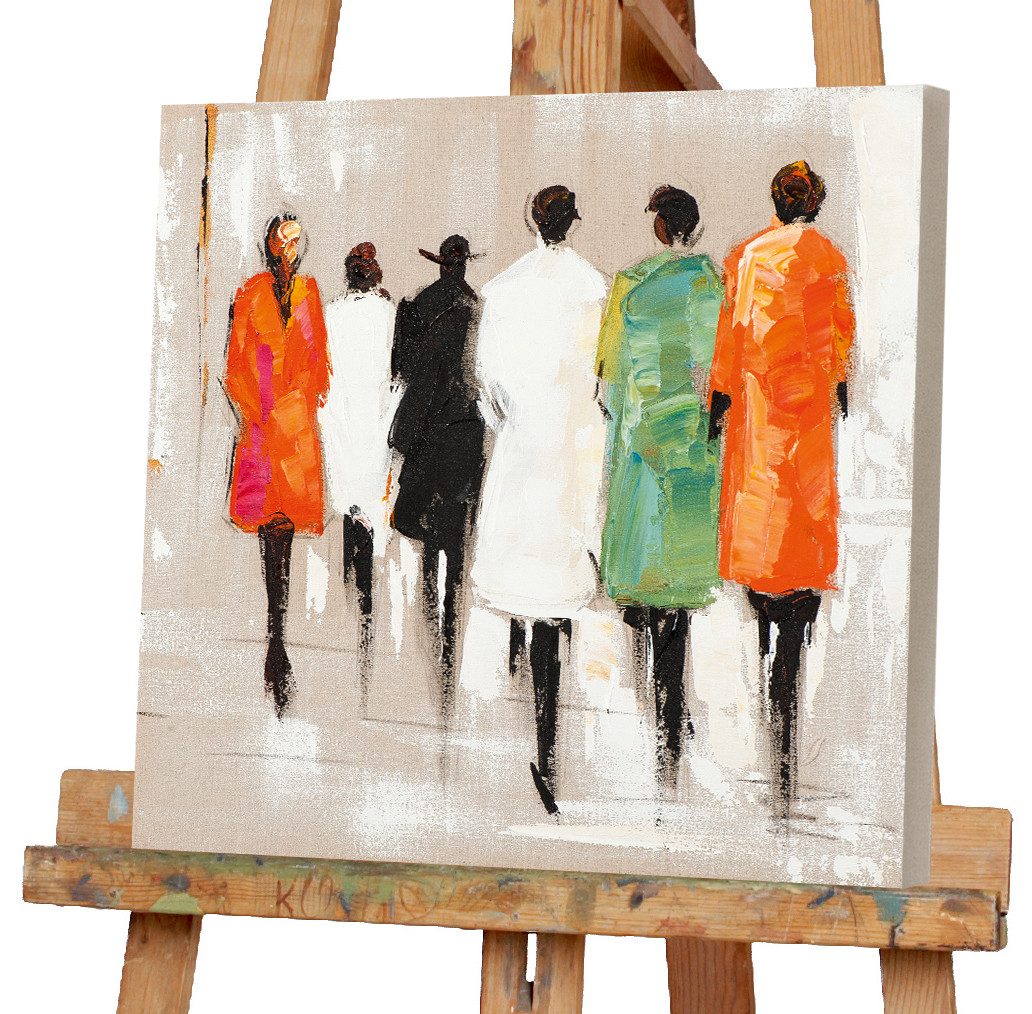 ArtUniverse Gemälde Leinwandbild Modenschau 40 x 40 cm, Menschenmotiv