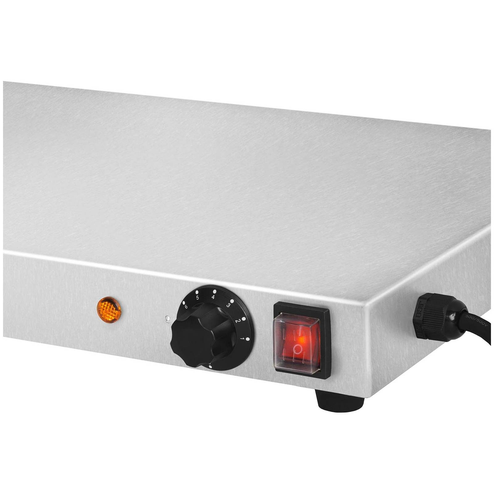 Royal Catering Warmhalteplatte 100 x 50 cm Edelstahl Wärmeplatte 600 W Speisenwärmer, verschiedene Größen