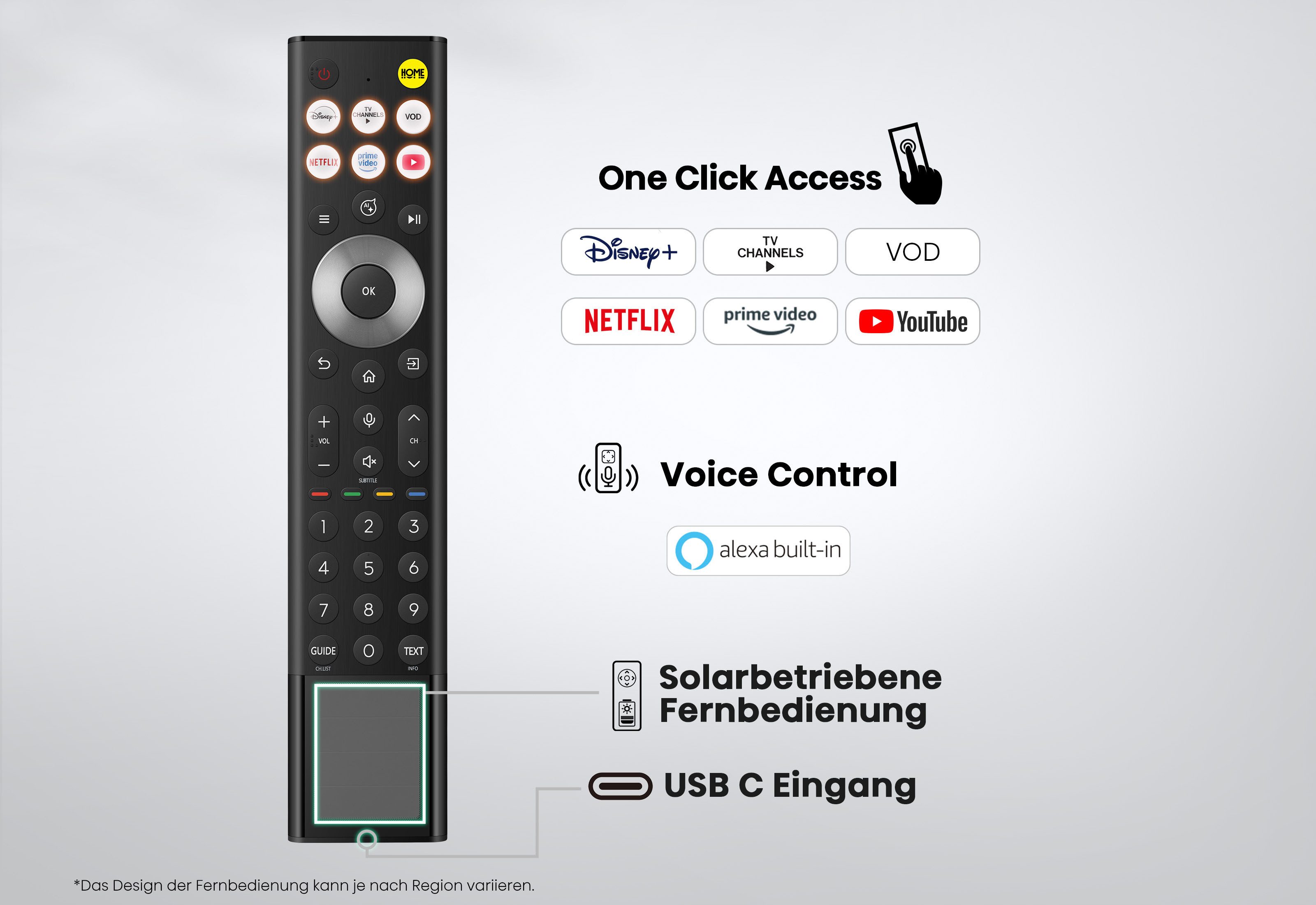 Hisense 65UR8DS Mini-LED-Fernseher (164 cm/65 Zoll, 4K Ultra HD, Smart-TV)
