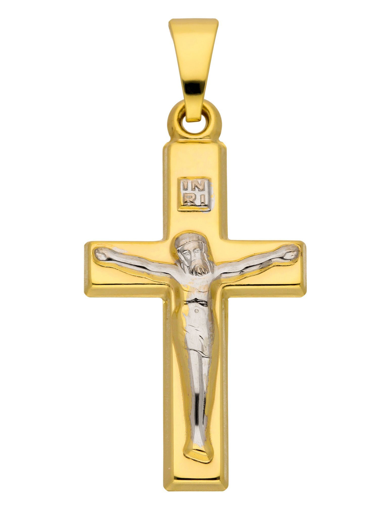 Adelia´s Kettenanhänger 333 Gold Kreuz Anhänger Korpus, Goldschmuck für  Damen & Herren, Schmuck vom Hersteller mit 70 jähriger Tradition