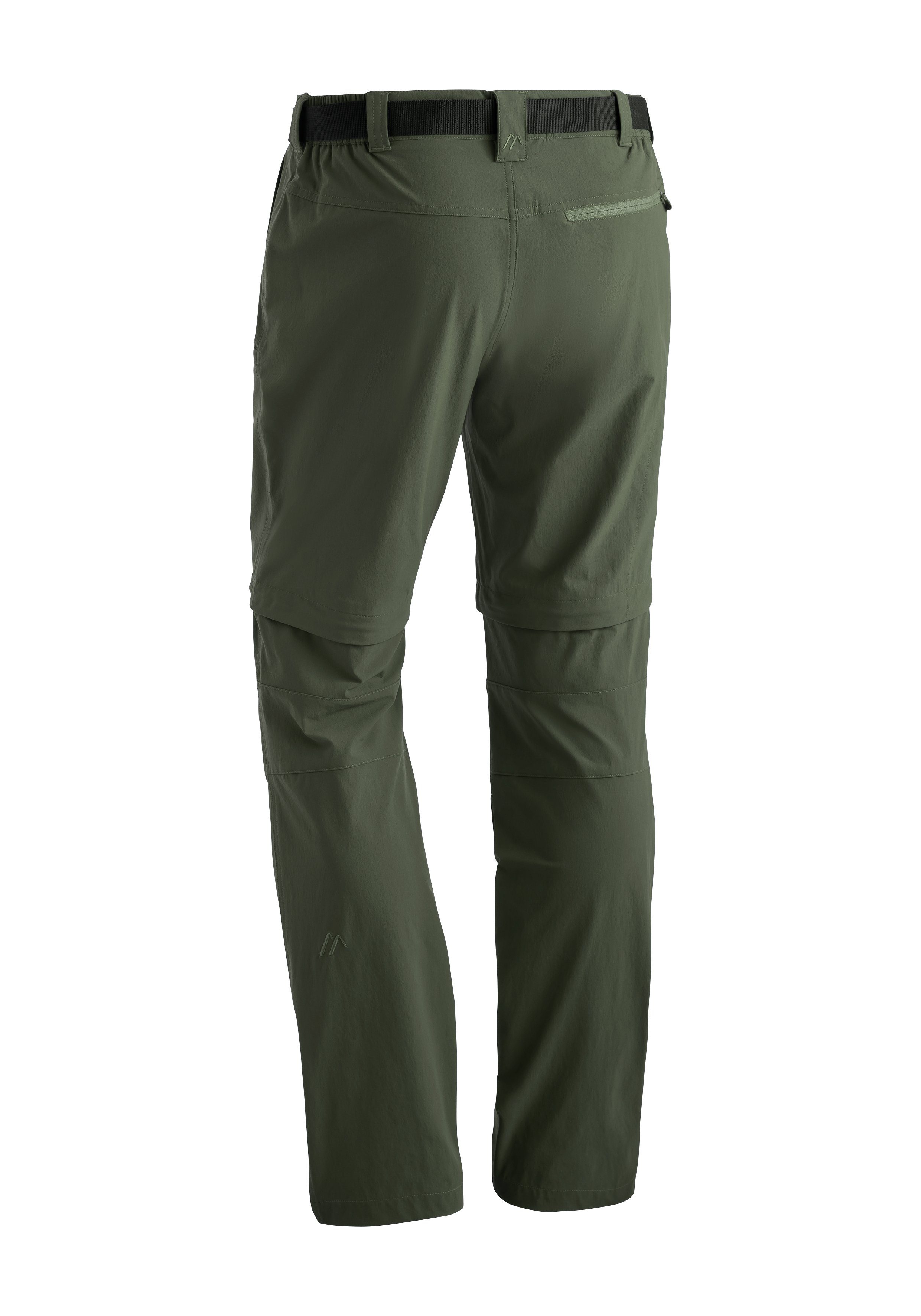 Maier Herren Outdoor-Hose atmungsaktive Sports olivgrün 2 zipp-off Tajo Wanderhose, Funktionshose