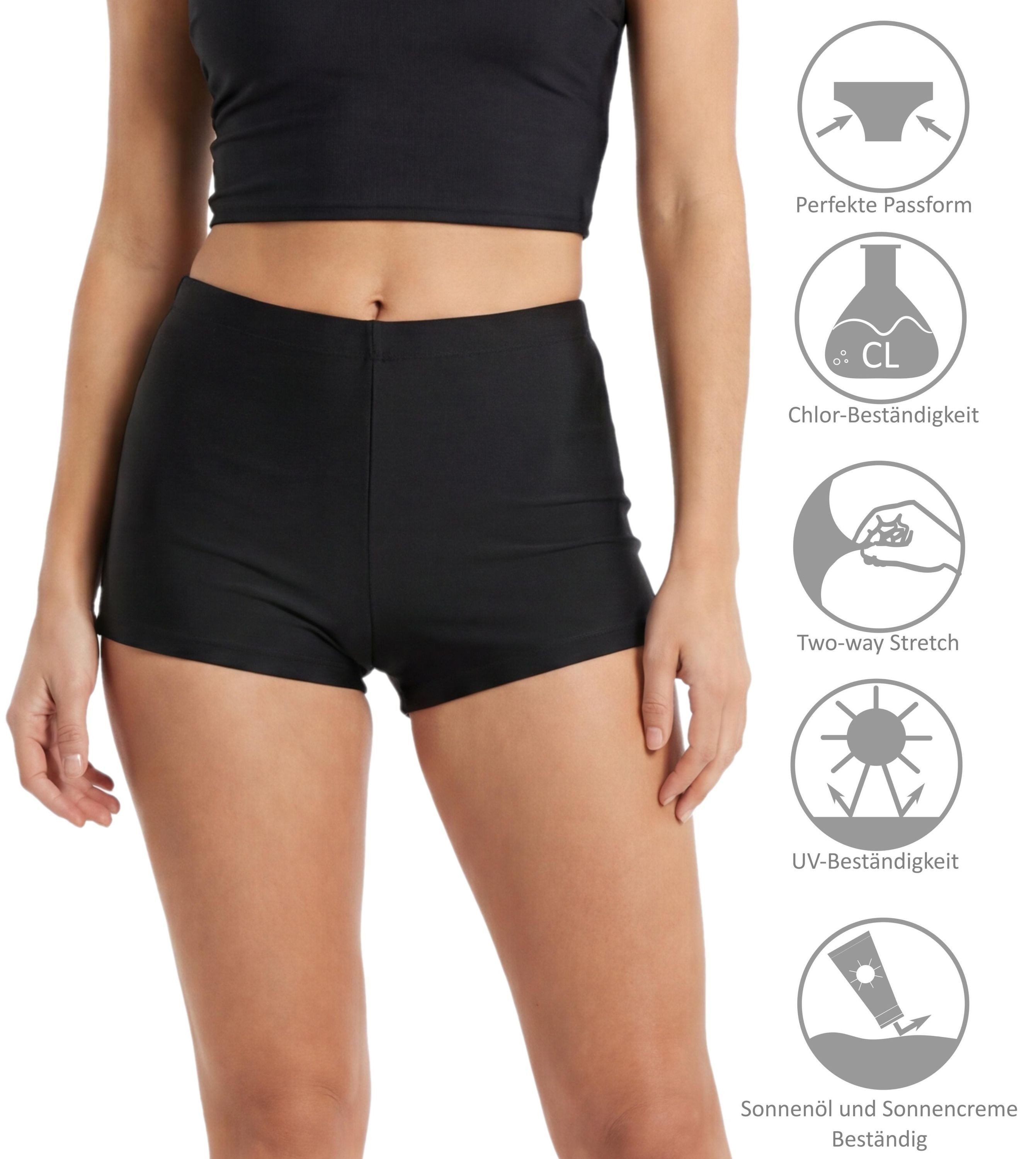 Aquarti Badeshorts Aquarti Damen Badeshorts Badehose Kurz