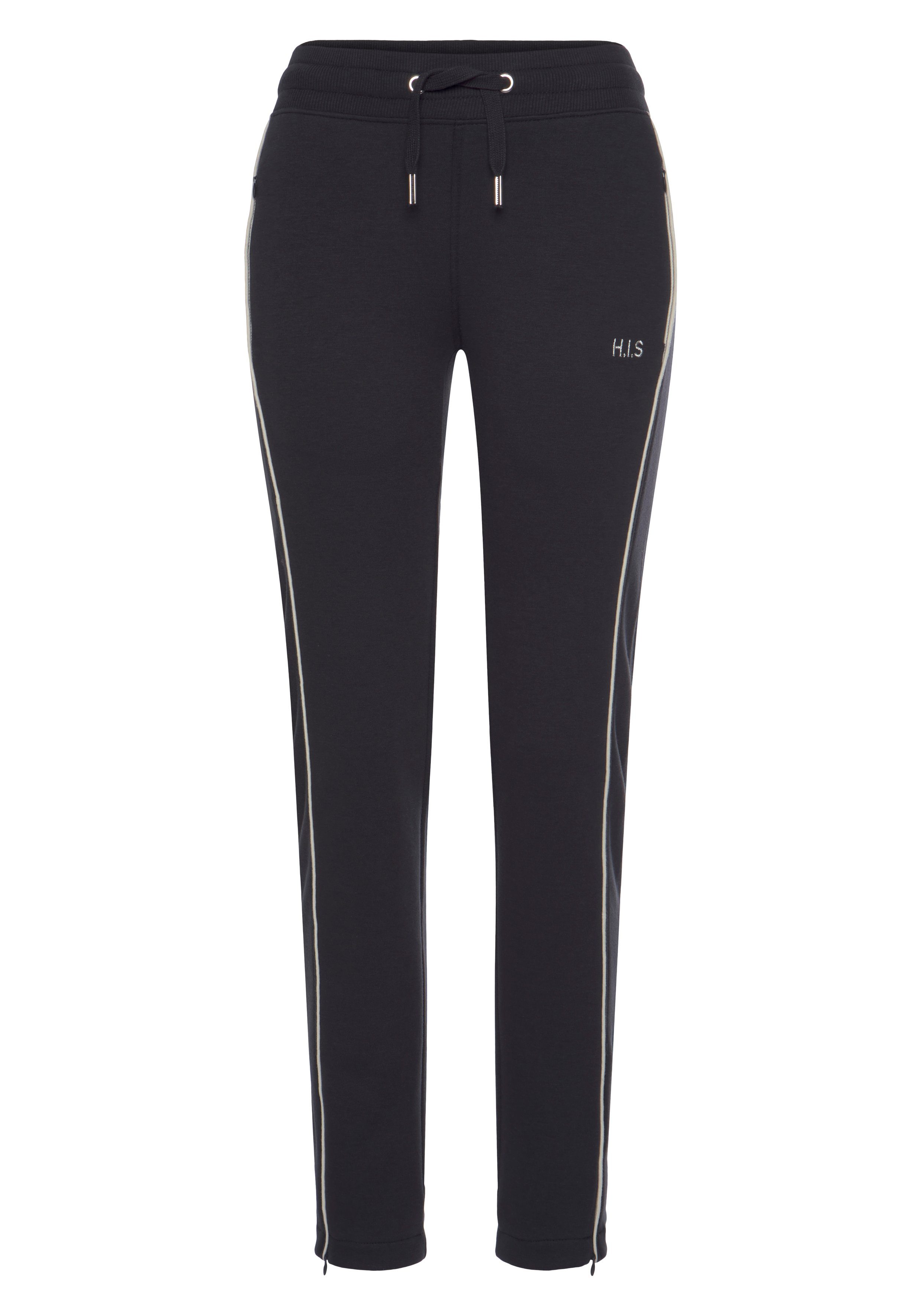 H.I.S Sweathose mit Reißverschluss am Beinsaum. Ideal für Sport- und Freizeit. – Bild 2 von 5