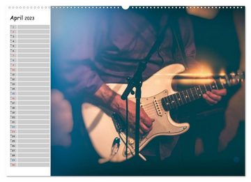 CALVENDO Wandkalender Gitarren - Live (Premium, hochwertiger DIN A2 Wandkalender 2023, Kunstdruck in Hochglanz)