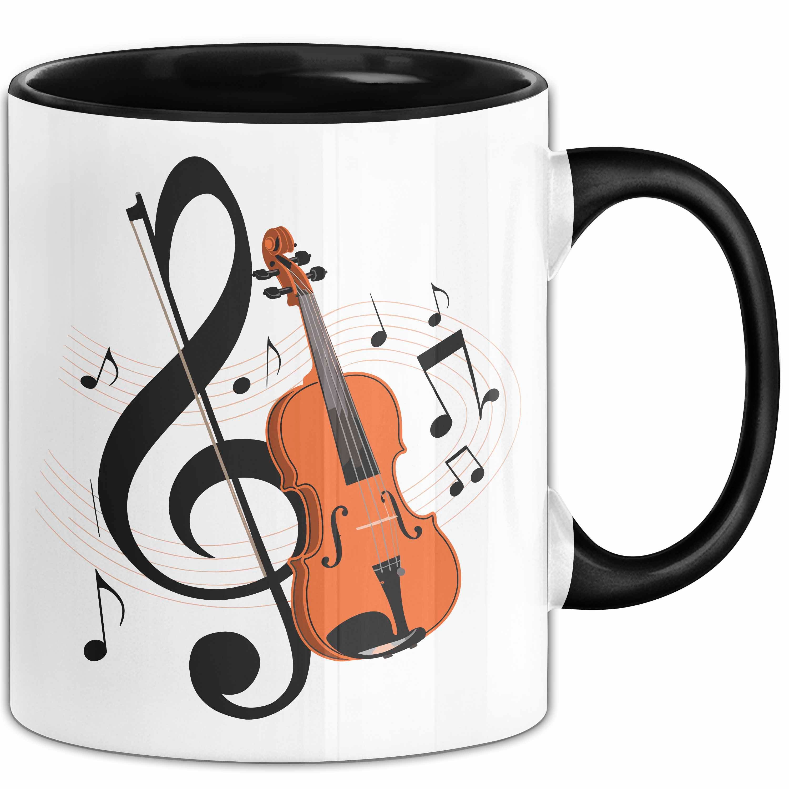 Trendation Tasse Geiger Tasse Geschenkidee für Liebhaber von Streichmusik