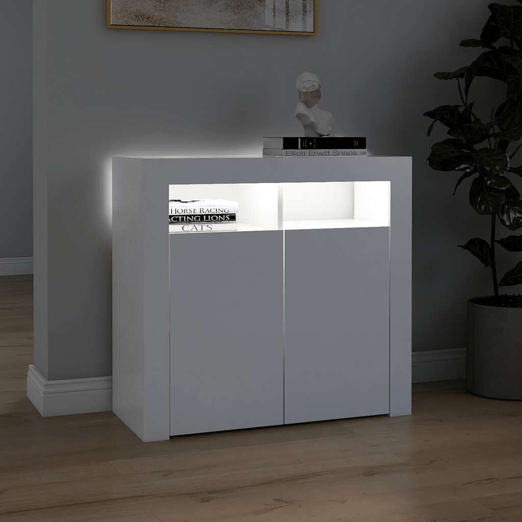 Nettlife Sideboard Sideboard mit LED 80x35x75 cm, Geeignet für Esszimmer, K günstig online kaufen
