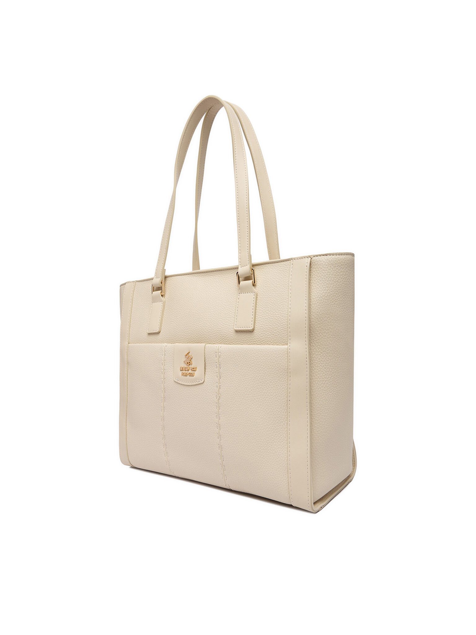 BEVERLY HILLS POLO CLUB Handtasche Beverly Hills Polo Club Damen Écru Handtasche BEVERLY HILLS POLO CLUB-