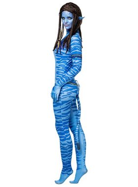 Maskworld Kostüm Blaue Stammeskriegerin Kostüm für Frauen, Na'wie cool ist das denn?! Wasserblaues Filmkostüm im Stil des große