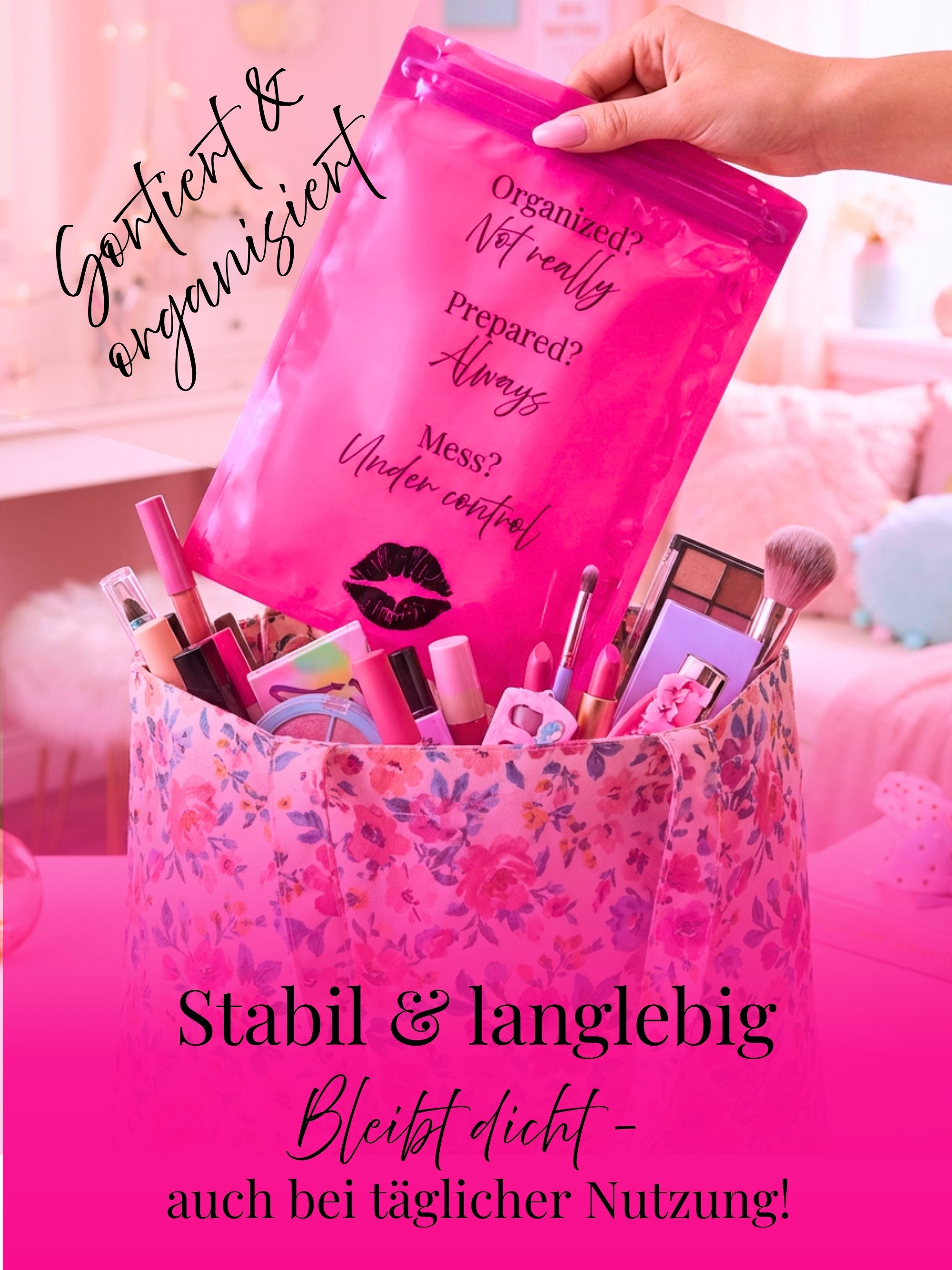 Noaks Taschenorganizer Noaks Bags, geruchsdichte & wasserdichte Zip Beutel, (Smart Set 5-tlg., mit Zip-Clip), Nasstasche mit Beschriftungsfeld