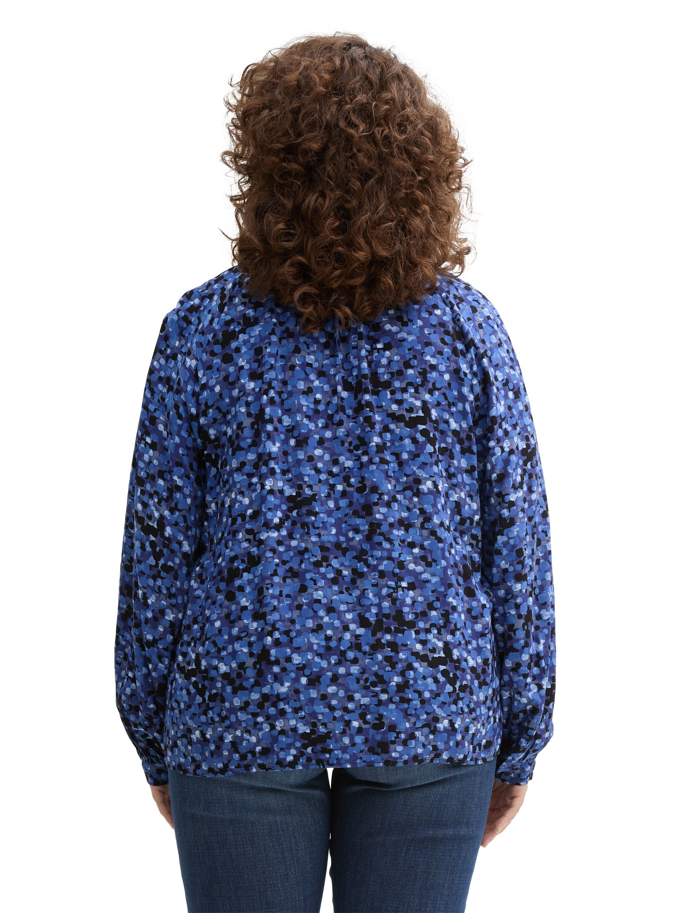 TOM TAILOR PLUS Langarmbluse mit Allover-Print günstig online kaufen